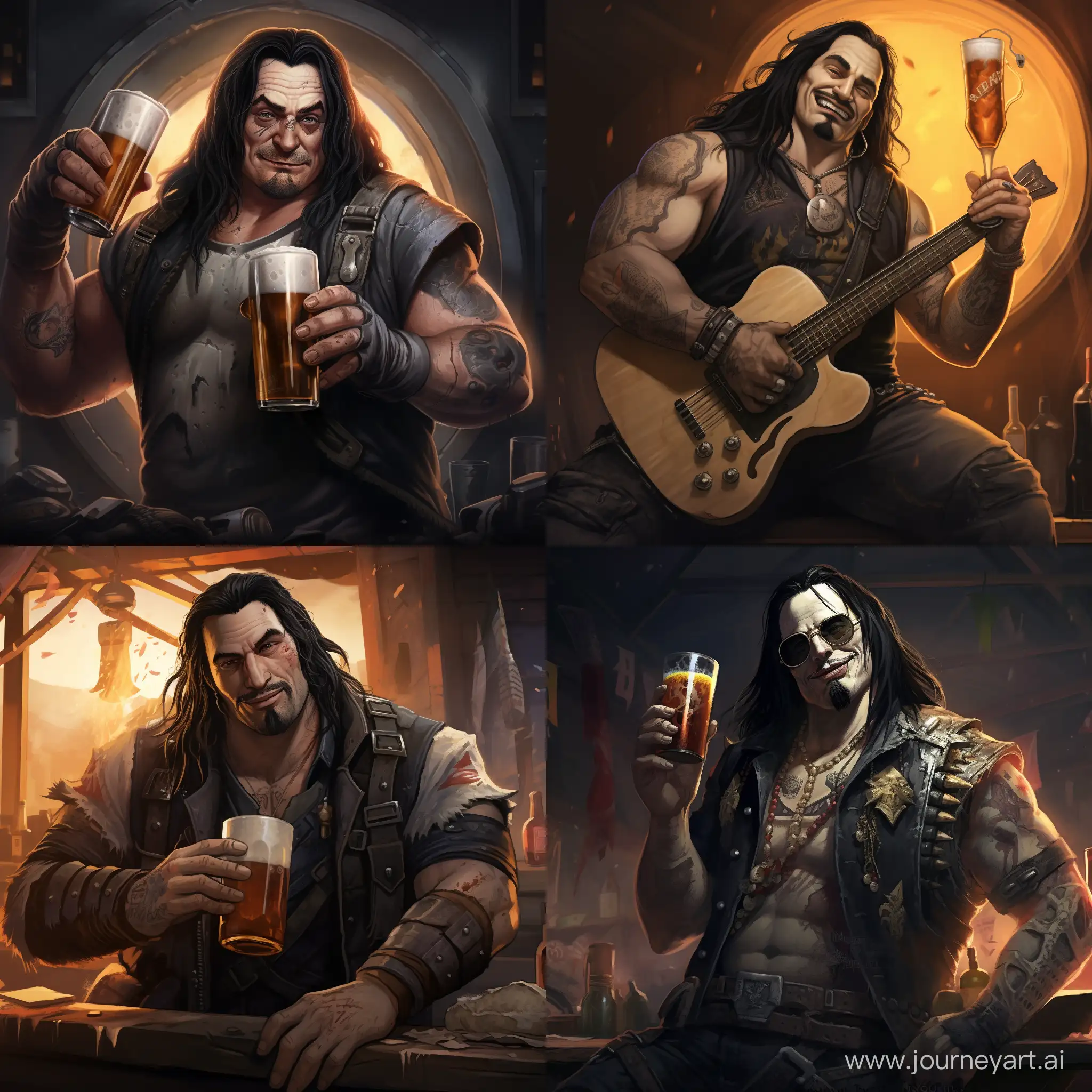 Biker-Icon-Johnny-Silverhand-Enjoying-a-Cold-Beer