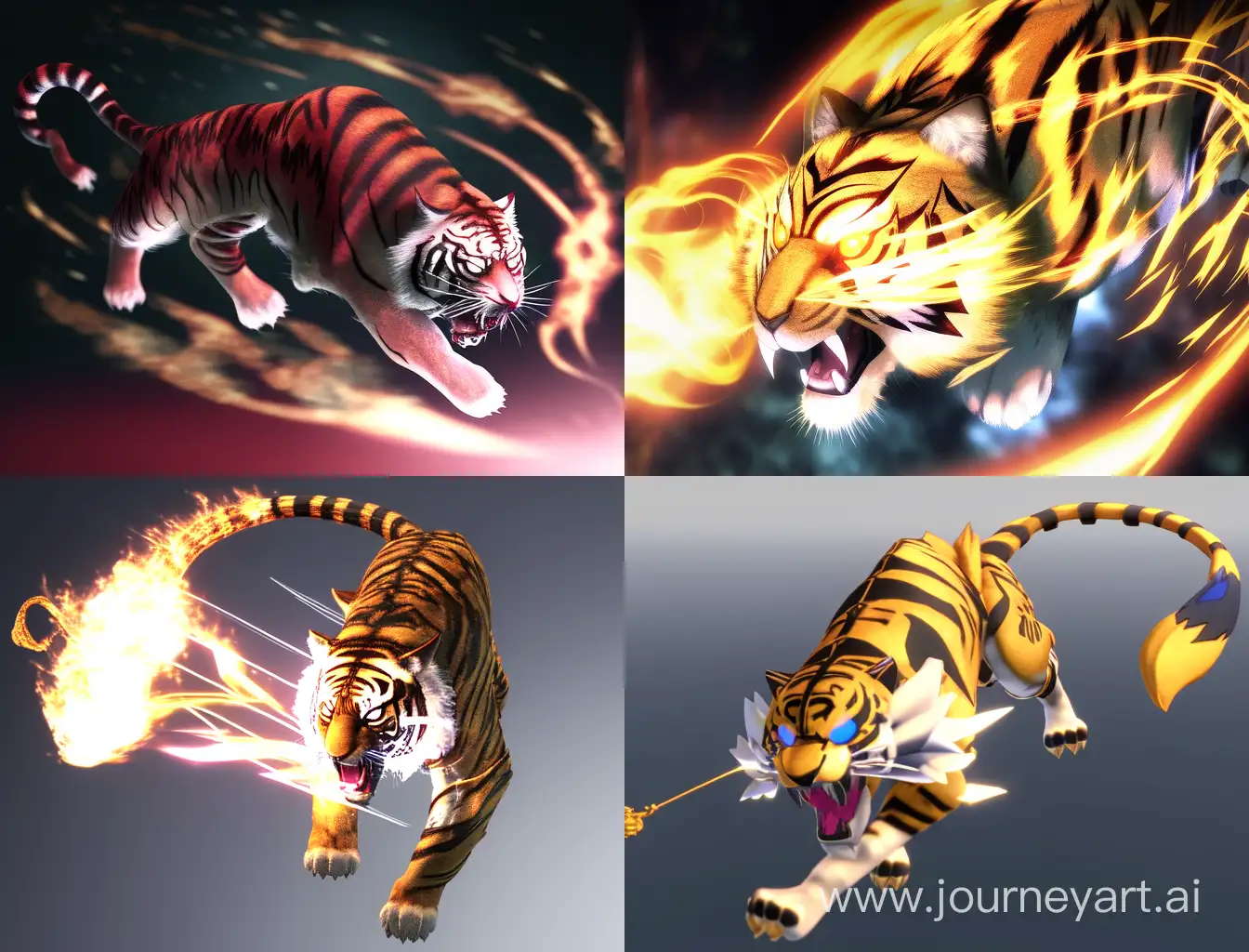 Ferocious-Tiger-in-Full-Attack-Stunning-3D-Rainbow-Art