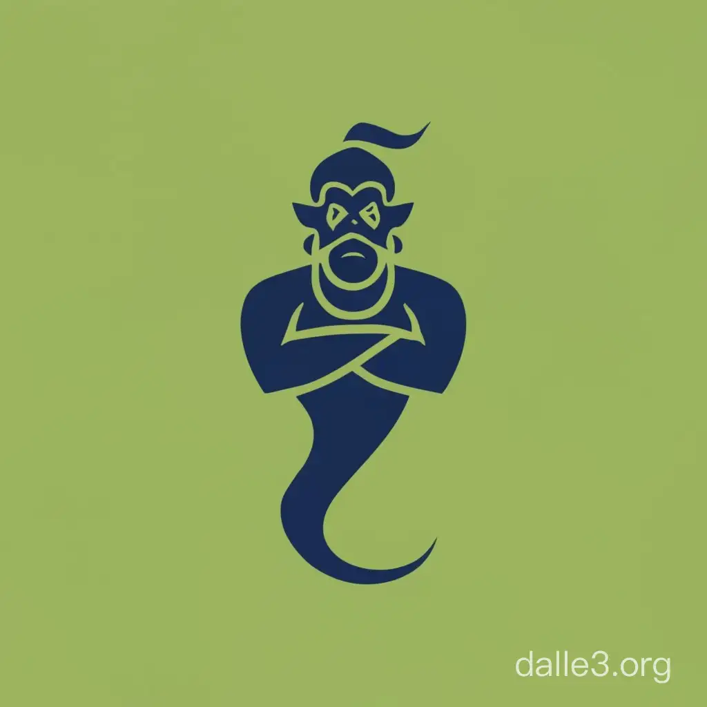 Modern Minimalist Magical Genie Logo Design | Dalle3 AI