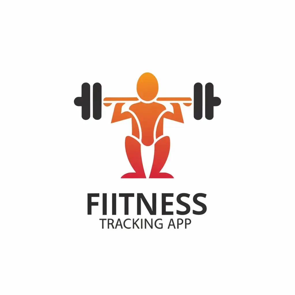 a logo design,with the text "Fitness Tracking App", main symbol:Fitness,Moderate,be used in Sports Fitness industry,clear background