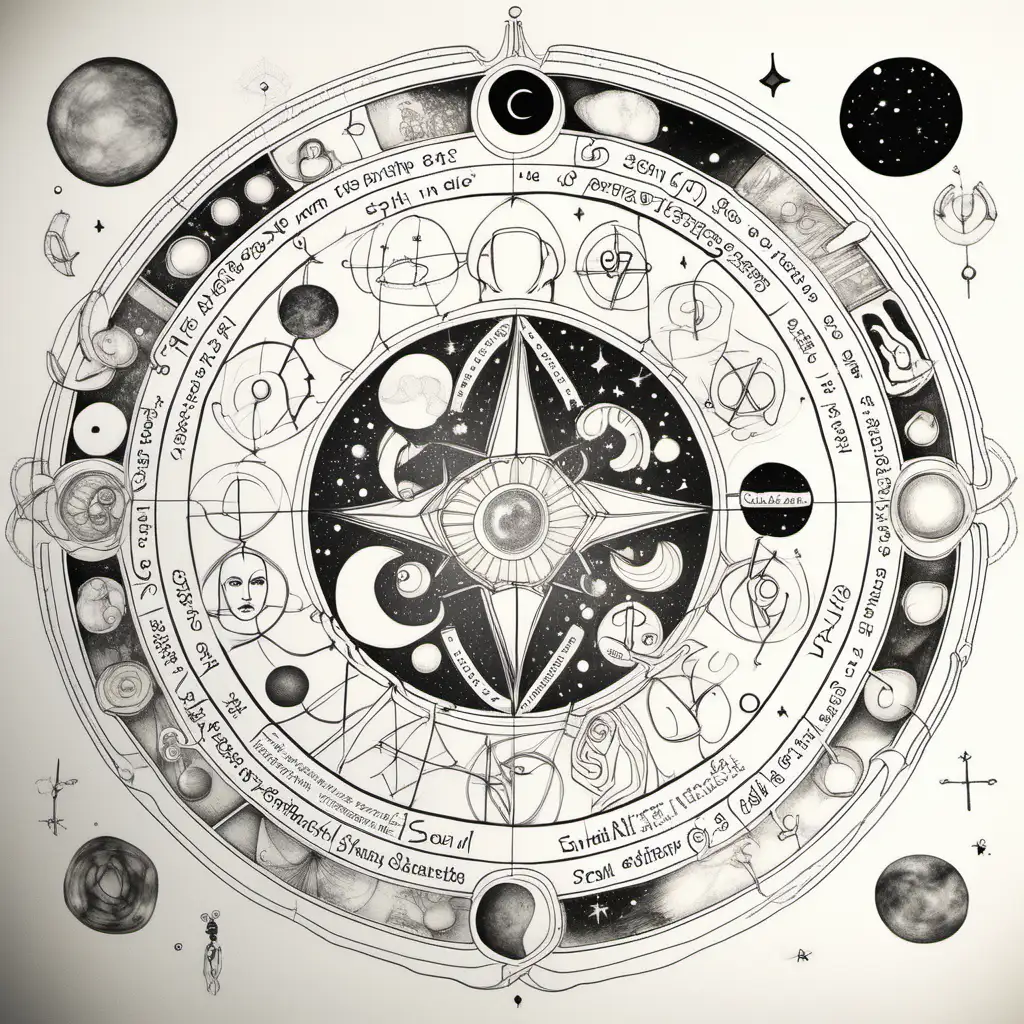 soulmate astrology drawing