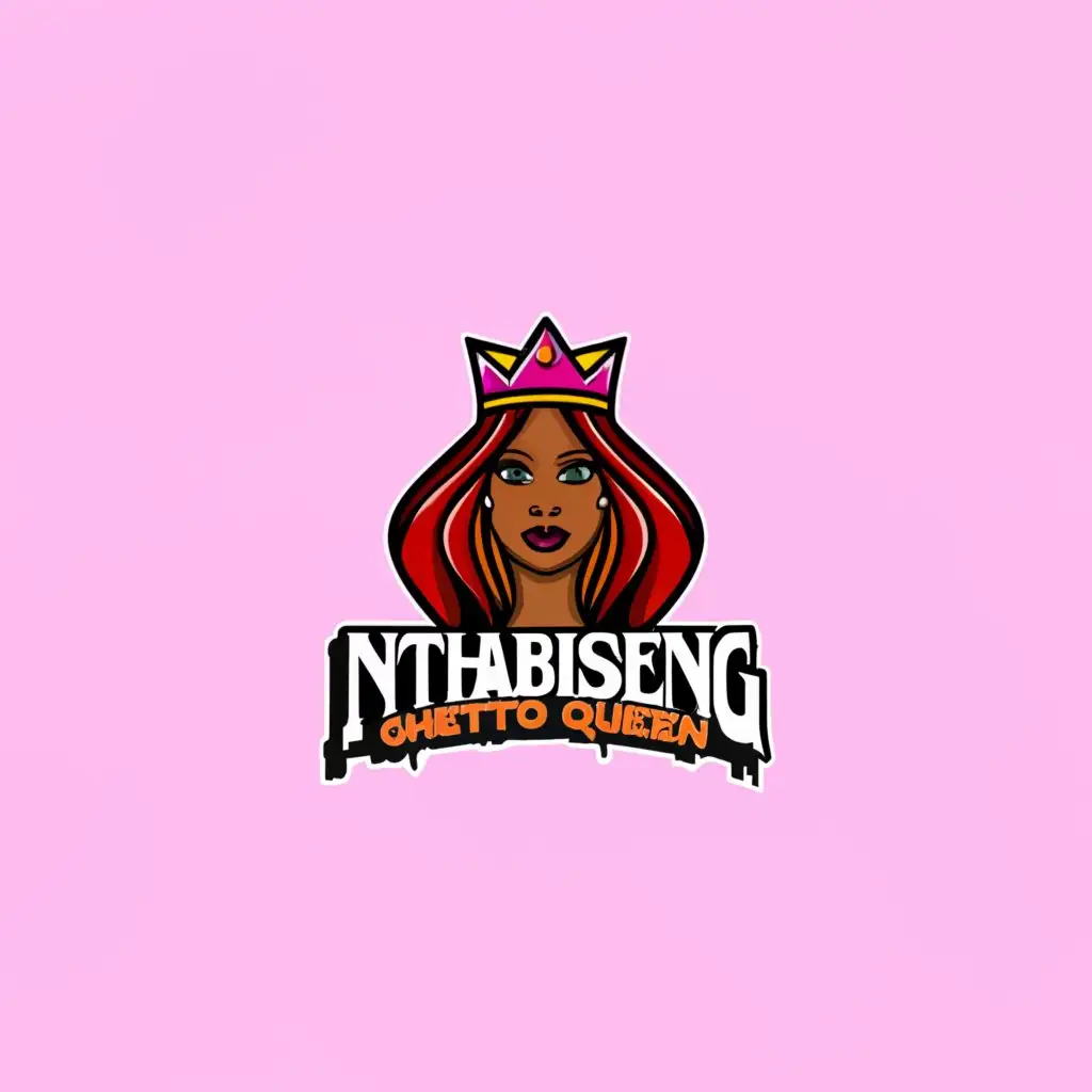 a logo design,with the text "Nthabiseng", main symbol:Ghetto queen,Moderate,clear background