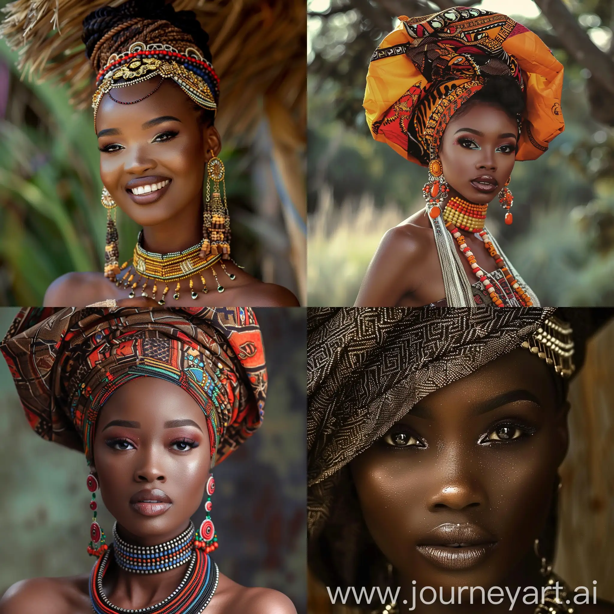 Stunning-Ovahimba-Women-in-Traditional-Attire
