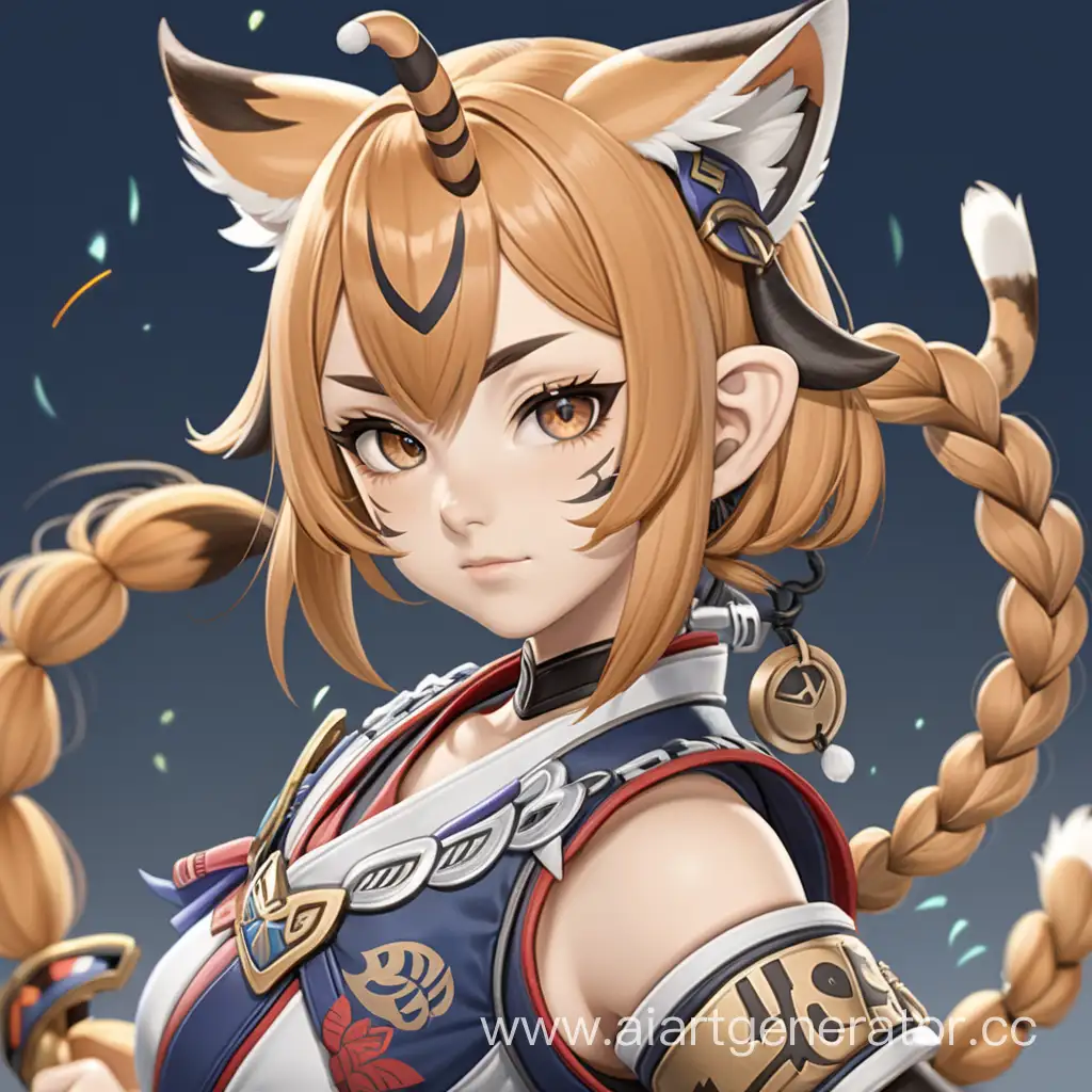 Genshin-Impact-Style-Anime-Girl-Fighter-with-Tiger-Tail-and-Ears