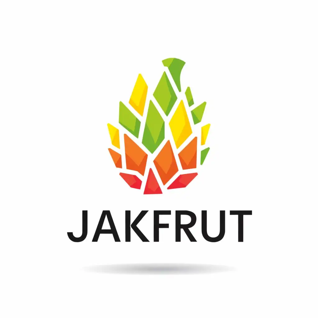 a logo design,with the text "jakfrut", main symbol:jackfruit,Minimalistic,be used in Education industry,clear background