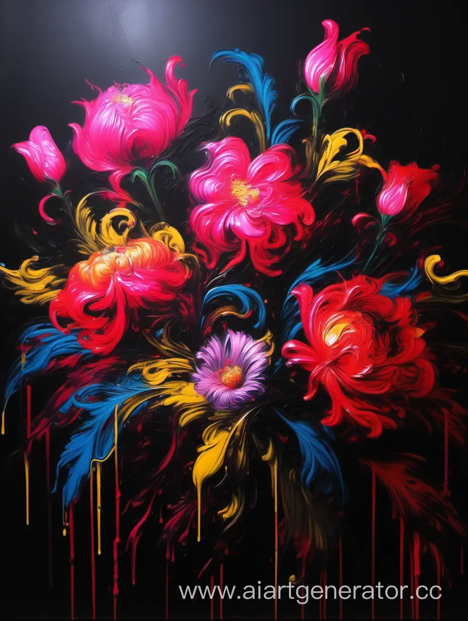 Baroque-Floral-Still-Life-with-Neon-Accents