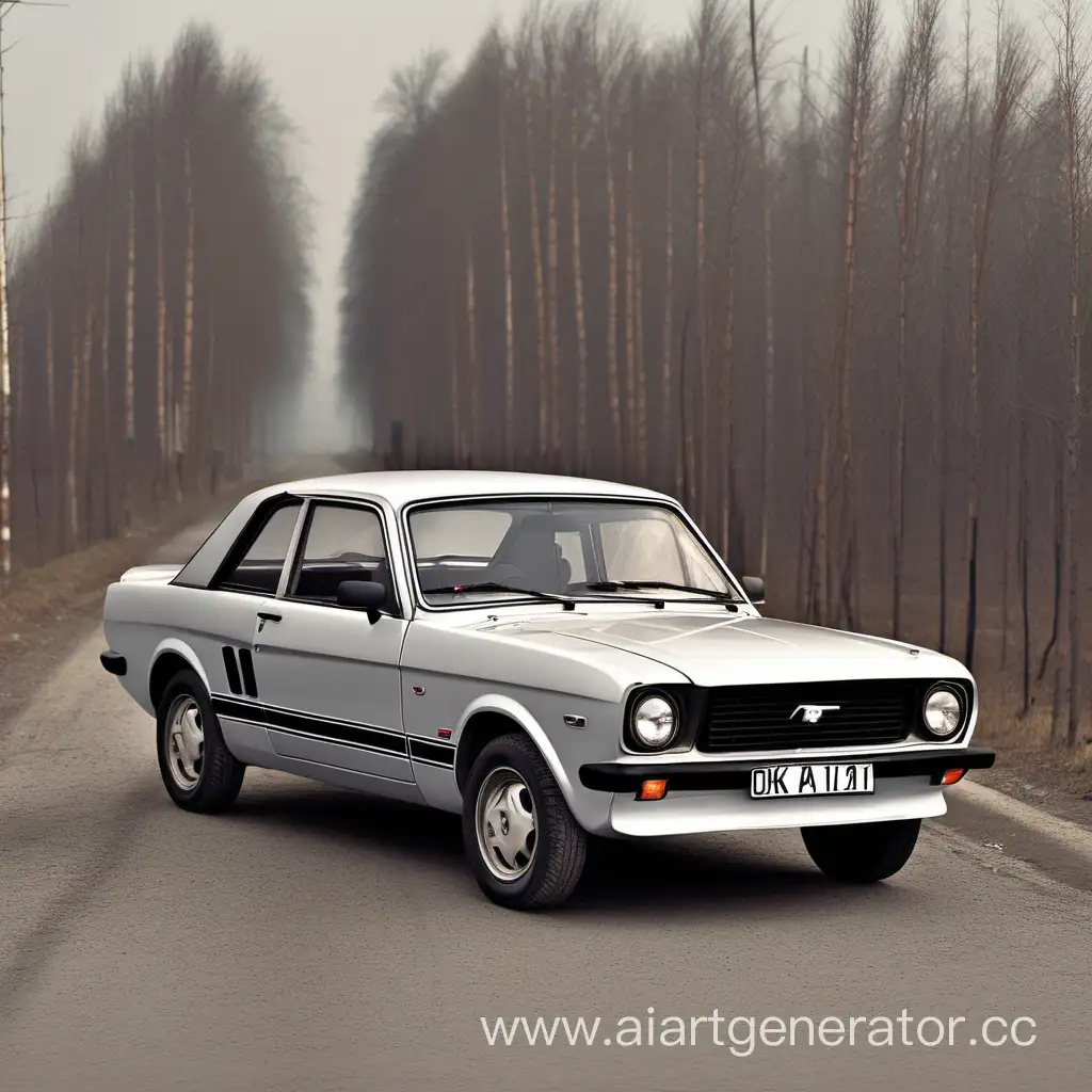 Diverse-Fleet-of-Cars-OKA-Lada-1111-and-Ford-Mustang