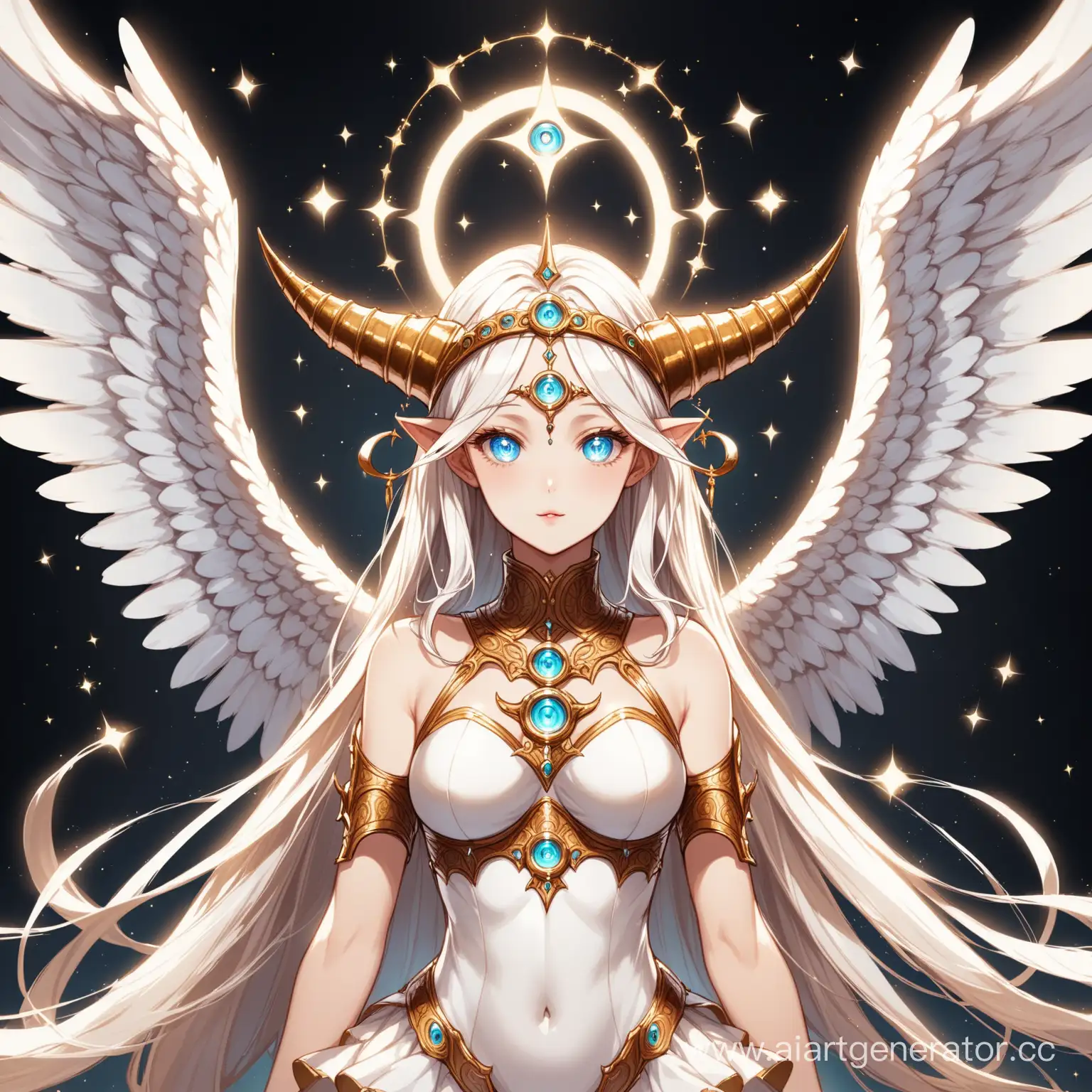 Ethereal-Angel-Figure-with-Horn-Multiple-Eyes-Wings-and-Halo