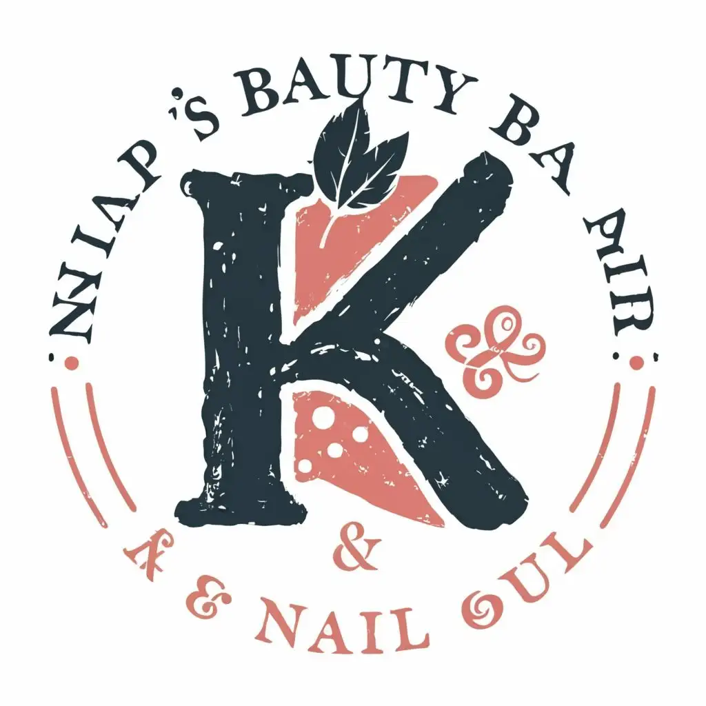 logo, R, with the text "Krimp's Beauty Bay & Nail", typography, be used in Beauty Spa industry