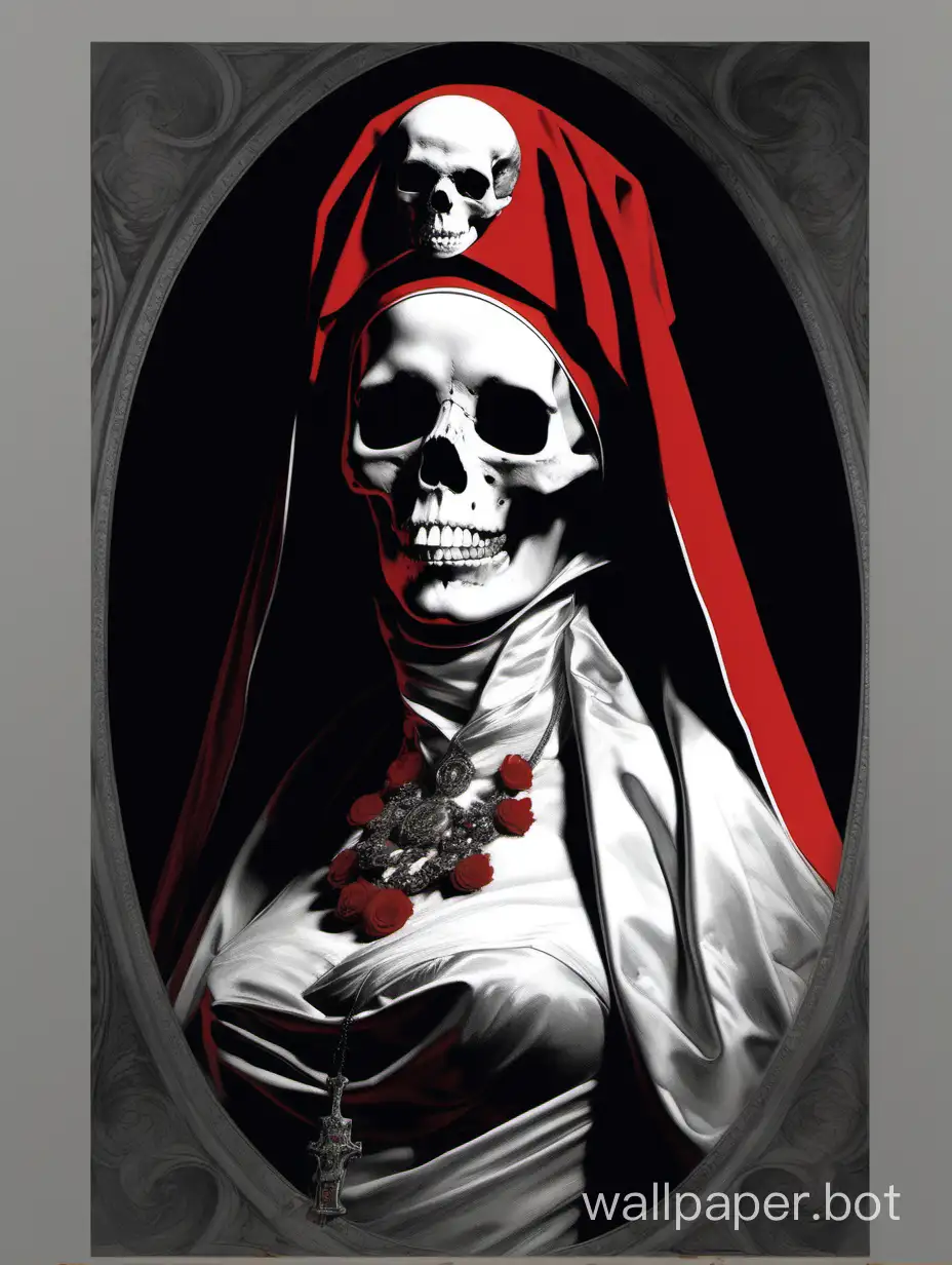 Sensual-Asymmetrical-Skull-Nun-in-Hyperdetailed-Giambattista-Tiepolo-Poster