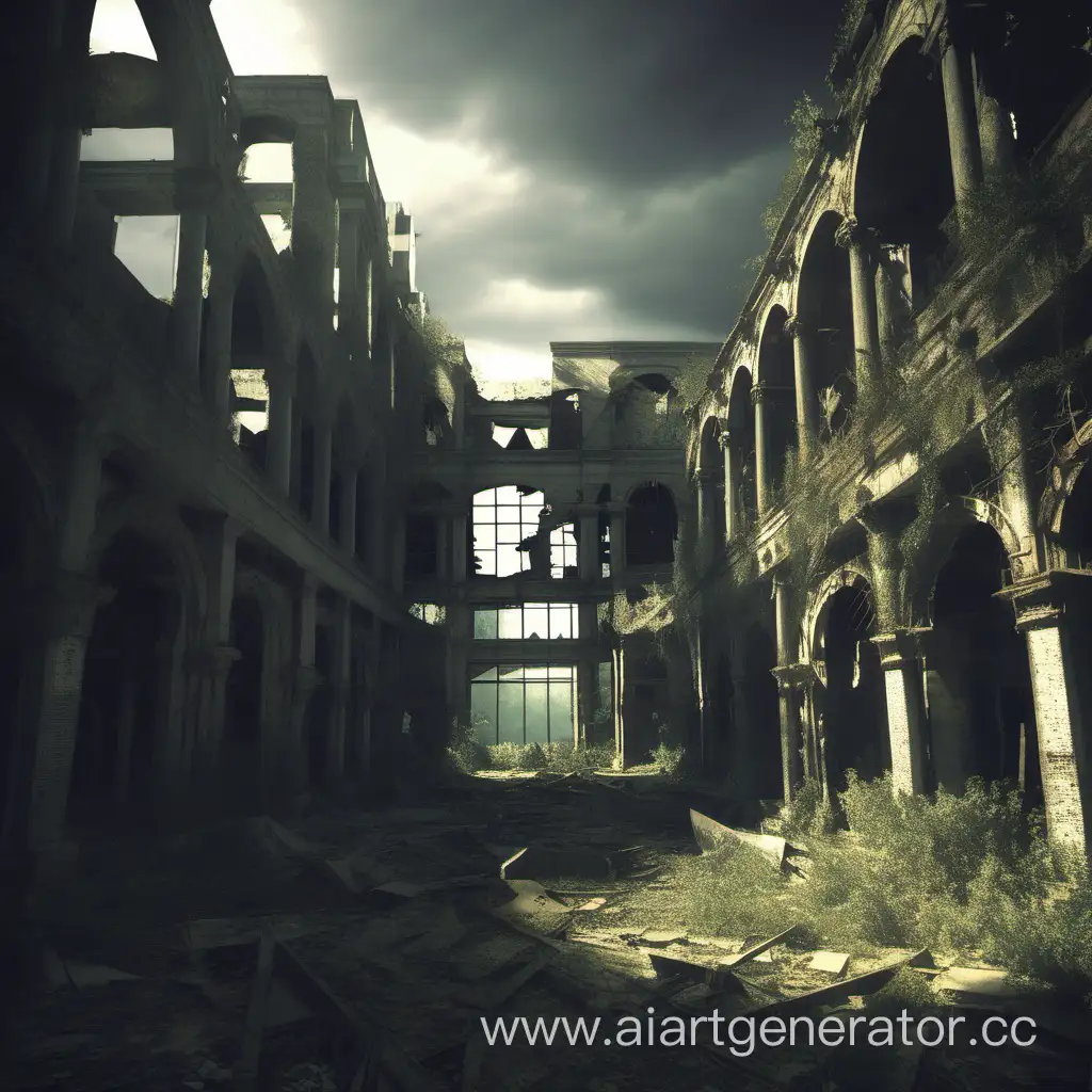 Desolate-Urban-Landscape-Abandoned-Ruined-Cityscape-in-Decay