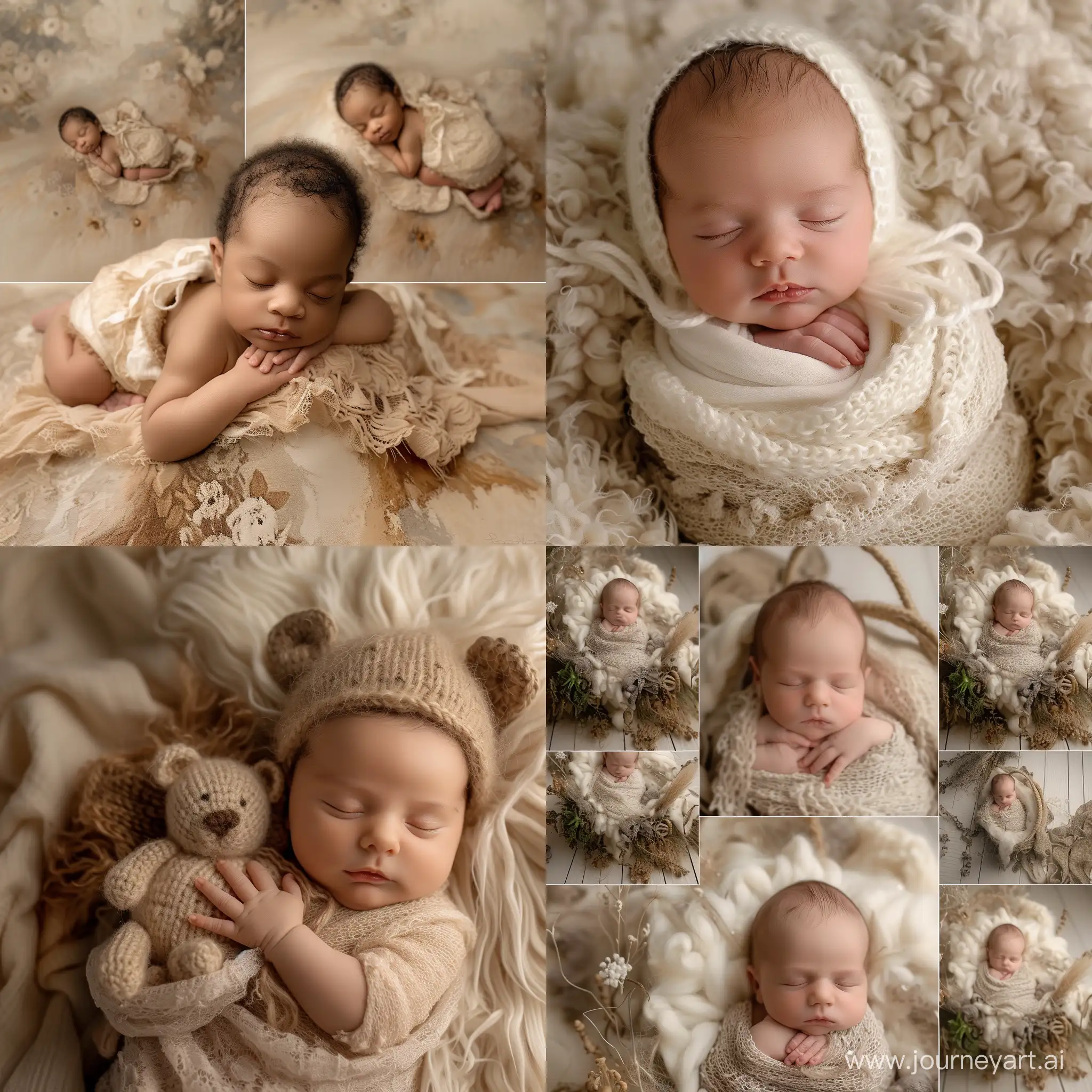 рекламный креатив для фотографа новорожденных