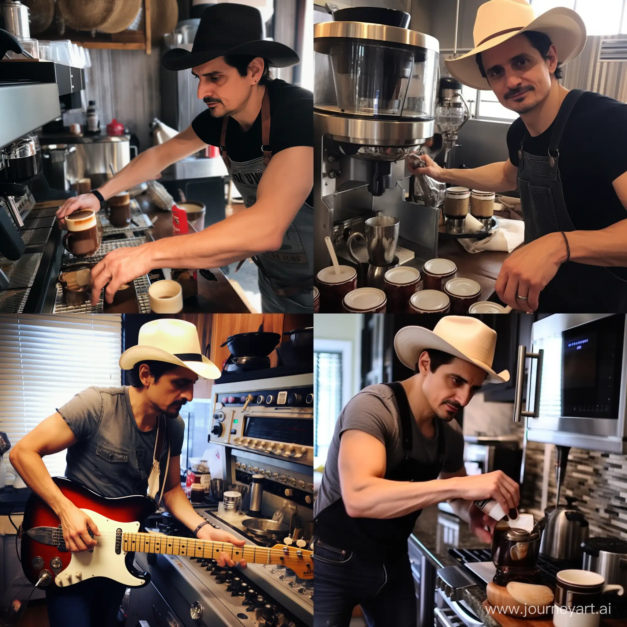 Country-Music-Star-Brad-Paisley-Brewing-Perfect-Coffee