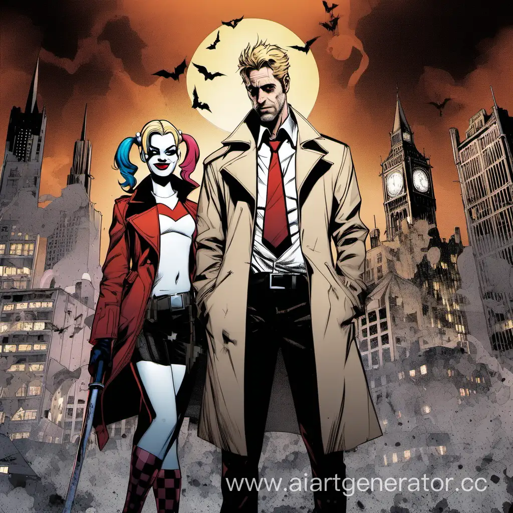 John-Constantine-and-Harley-Quinn-in-Mysterious-Gotham-Encounter