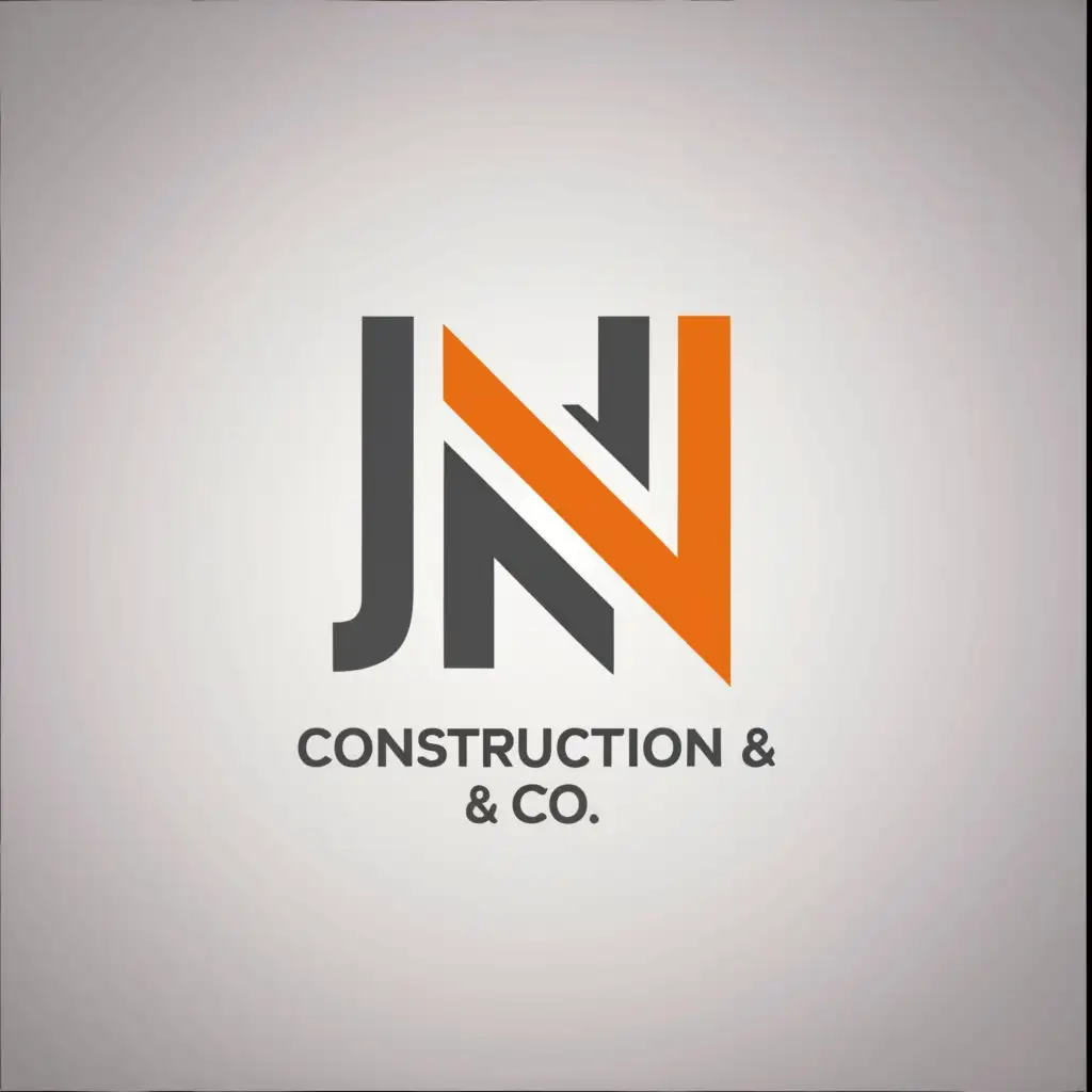 a logo design,with the text "JN CONSTRUCTIONS & Co", main symbol:LETTER,Moderate,be used in Construction industry,clear background