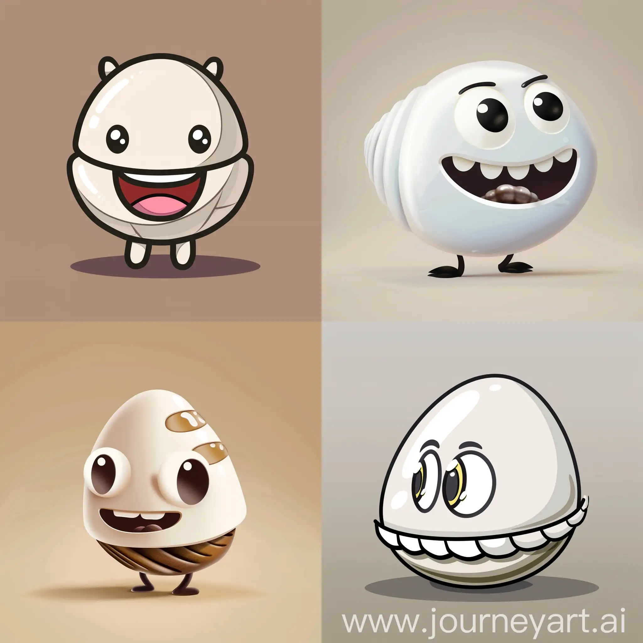 Whimsical-Shiny-White-Cowrie-Shell-Cartoon-Character