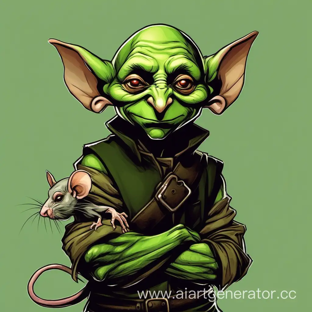 Mischievous-Goblin-with-a-Rat-Companion