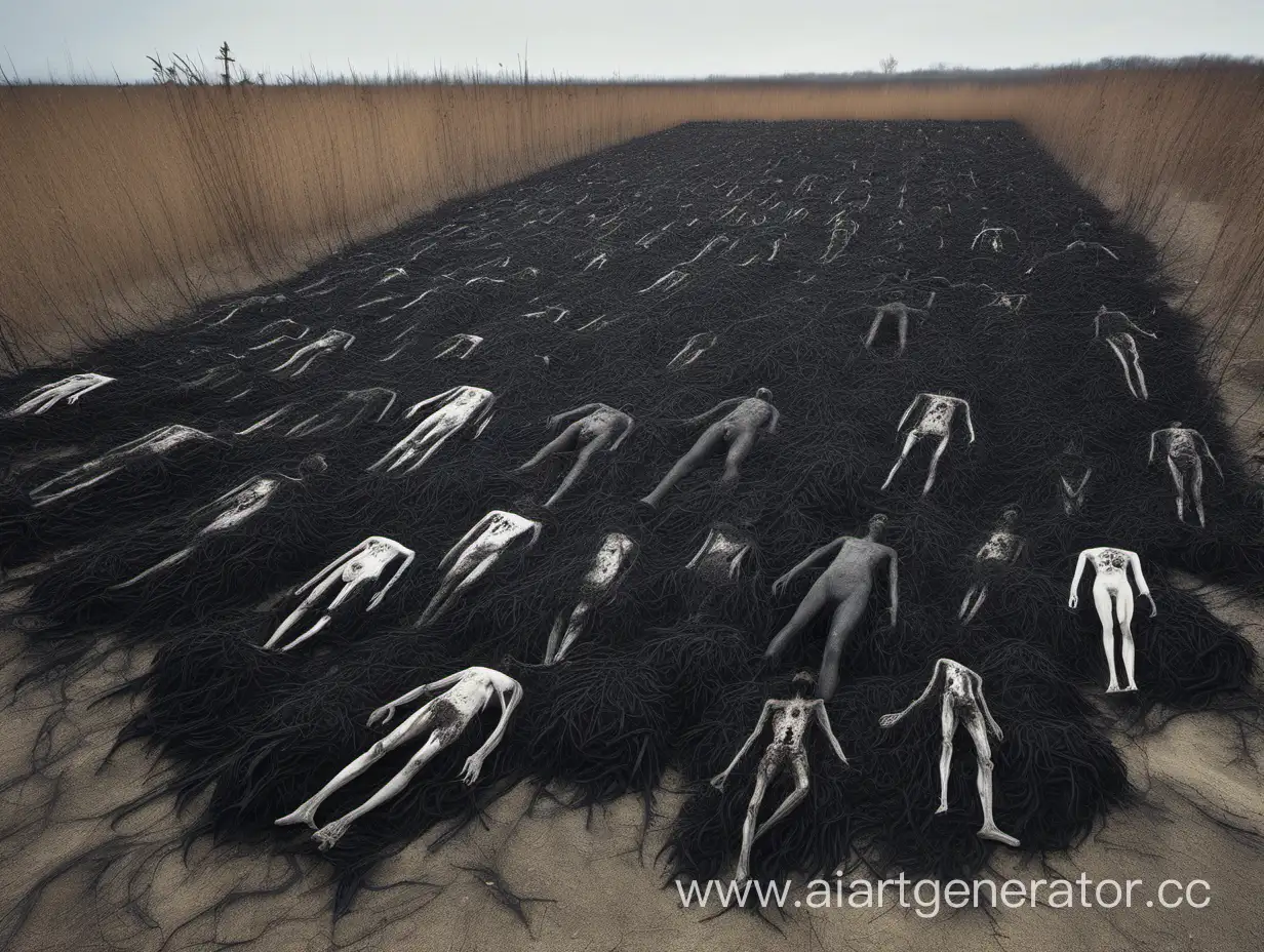 Eerie-Scene-Black-Vegetation-Controlling-Dead-Bodies