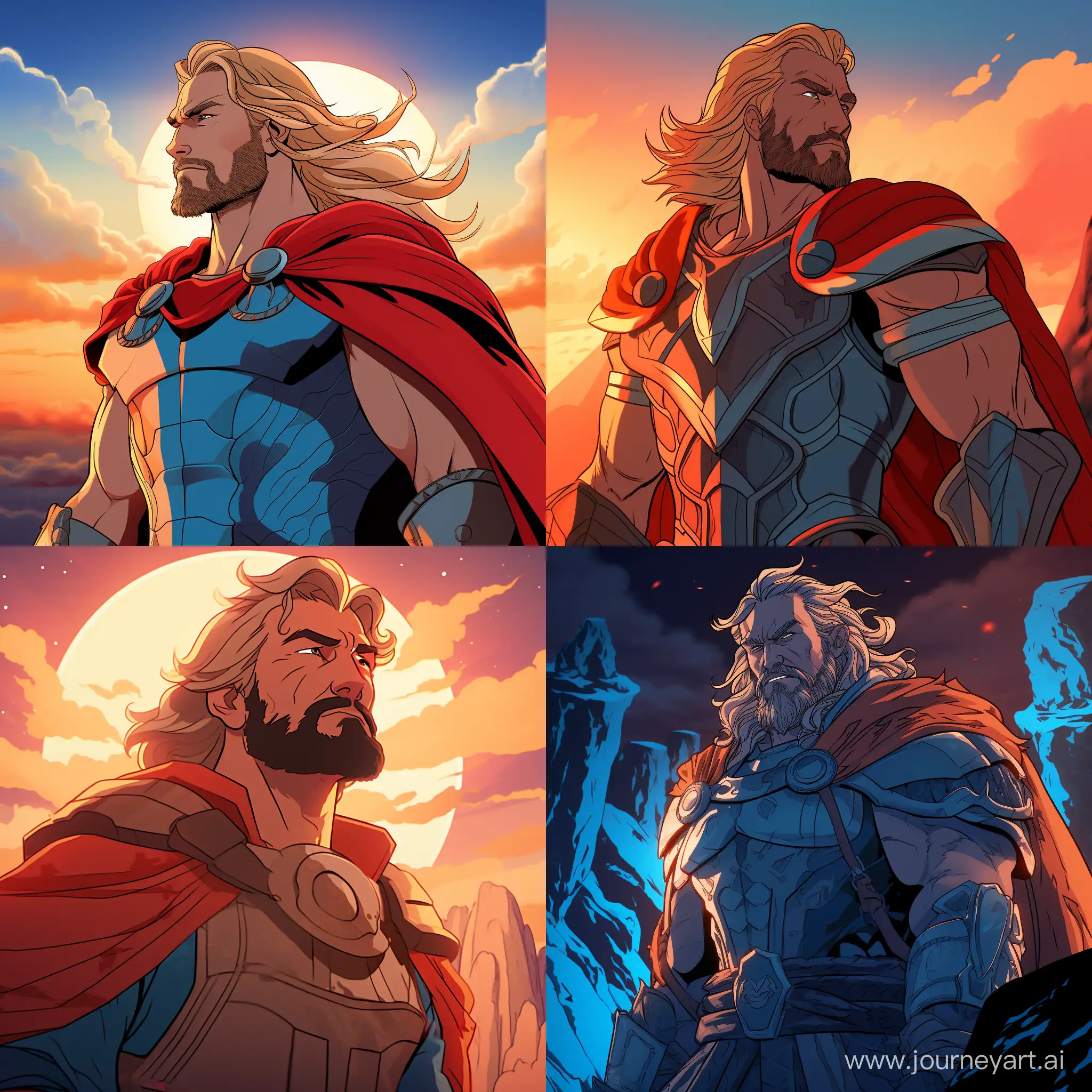 Thor cel shading animation style