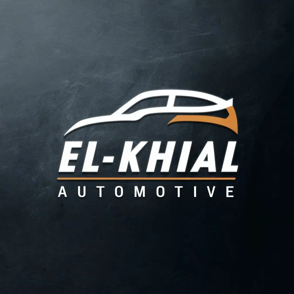 LOGO-Design-For-ElKhial-Automotive-Sleek-Typography-with-a-Dynamic-Car-Element