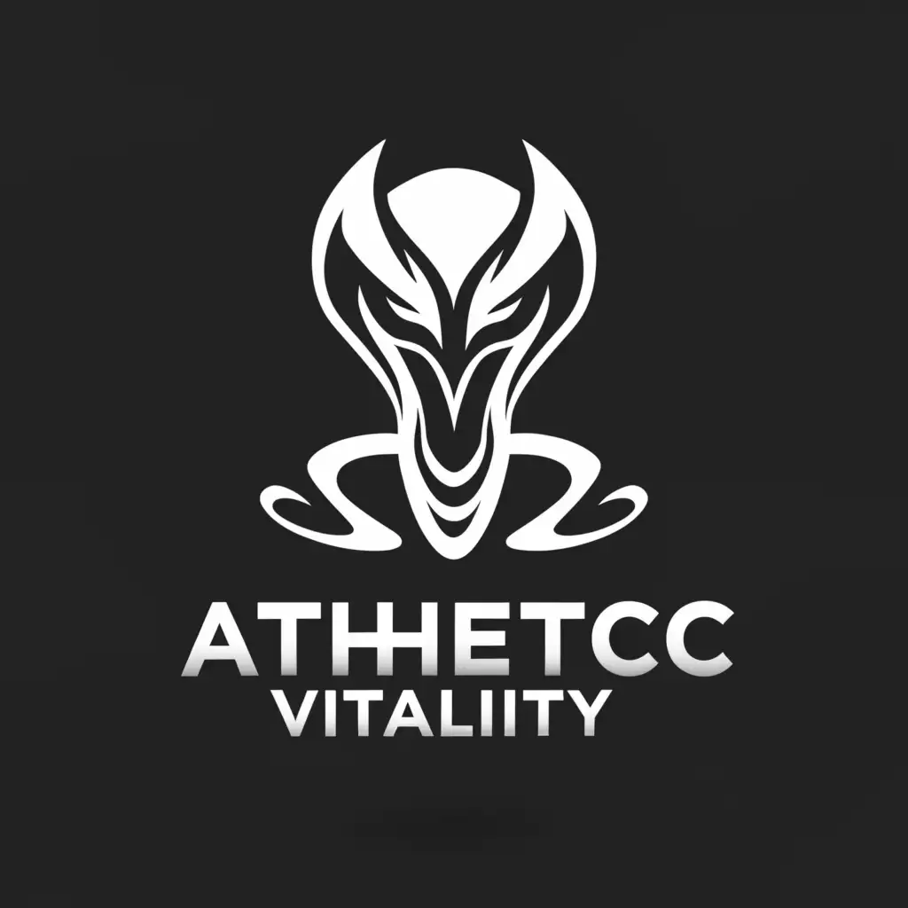 a logo design,with the text "Athletic Vitality", main symbol:venom,Moderate,be used in Sports Fitness industry,clear background