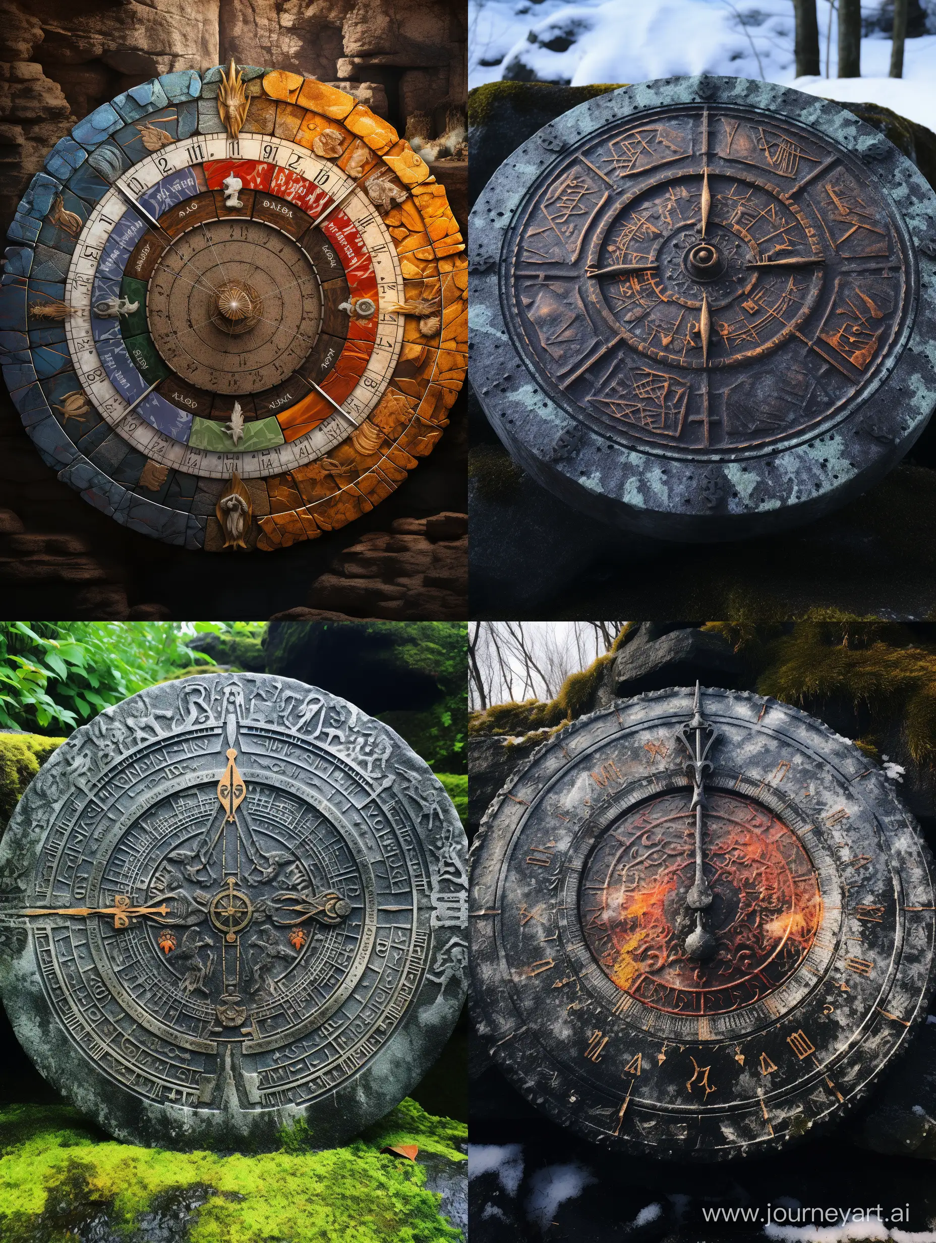 Ancient-Runes-Stone-Circle-with-Rotating-Symbols