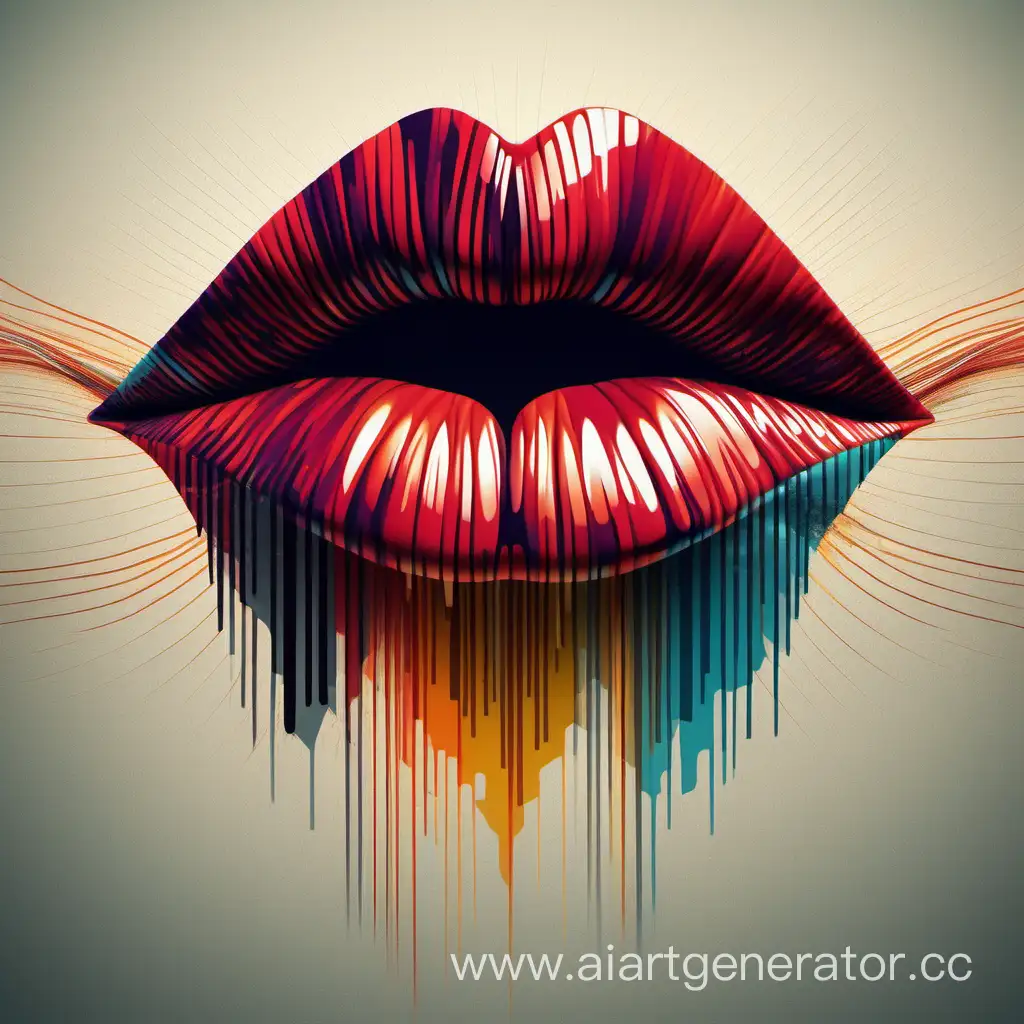 Abstract-Sound-Waves-from-Stylized-Lips-Spectrum-of-Passionate-Sounds