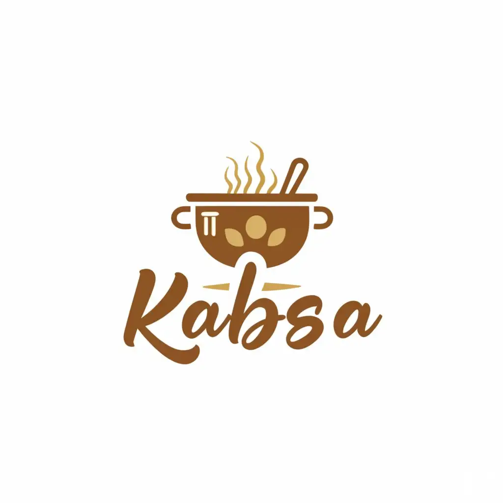 a logo design,with the text "Our neighborhood's kabsa", main symbol:ICON TEXT,Moderate,be used in Restaurant industry,clear background