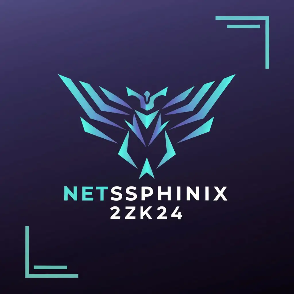 a logo design,with the text "NetSphinix2K24", main symbol:technology,Moderate,be used in Education industry,clear background