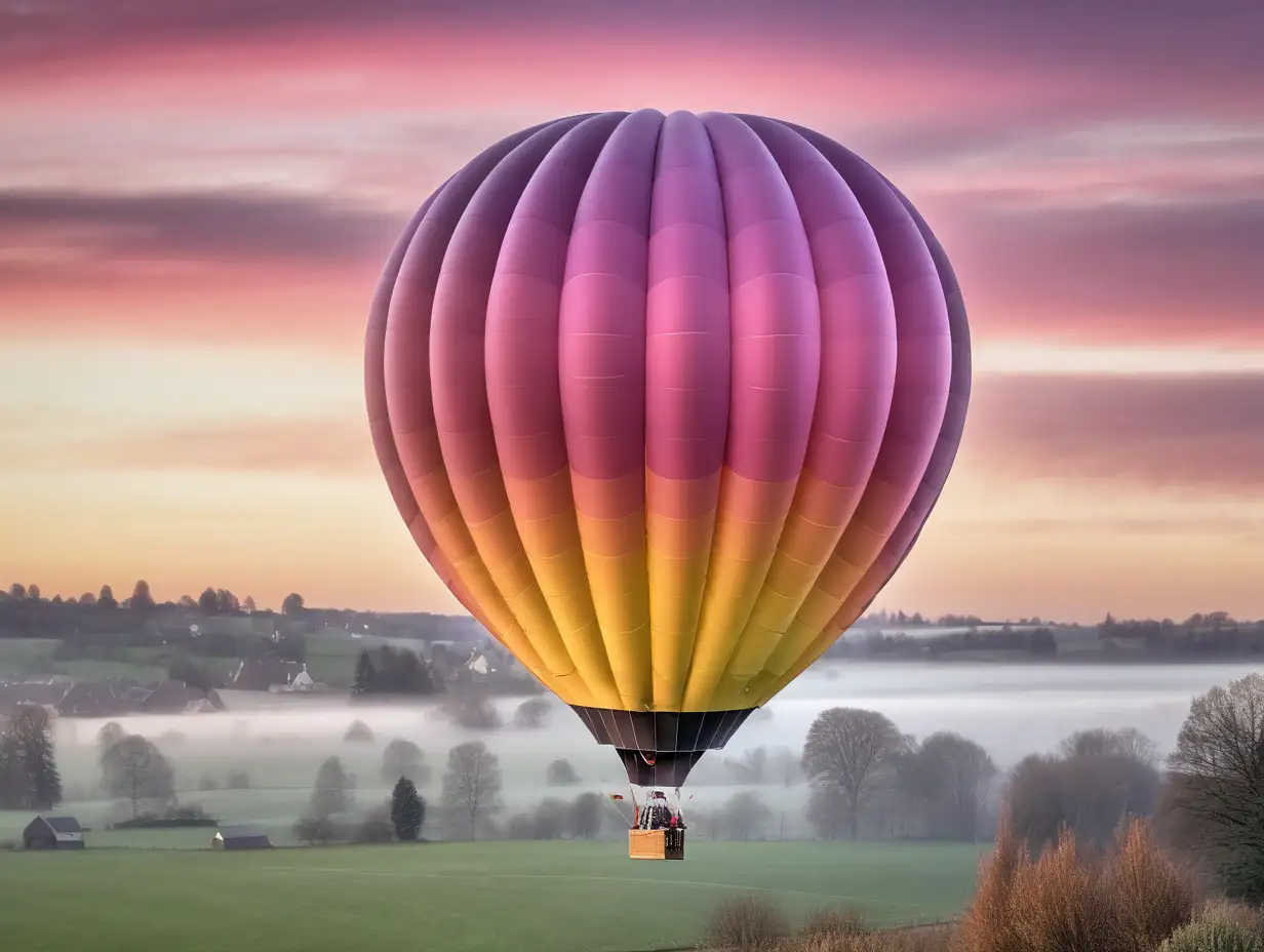 Colorful Hot Air Balloon Floating in the Sky