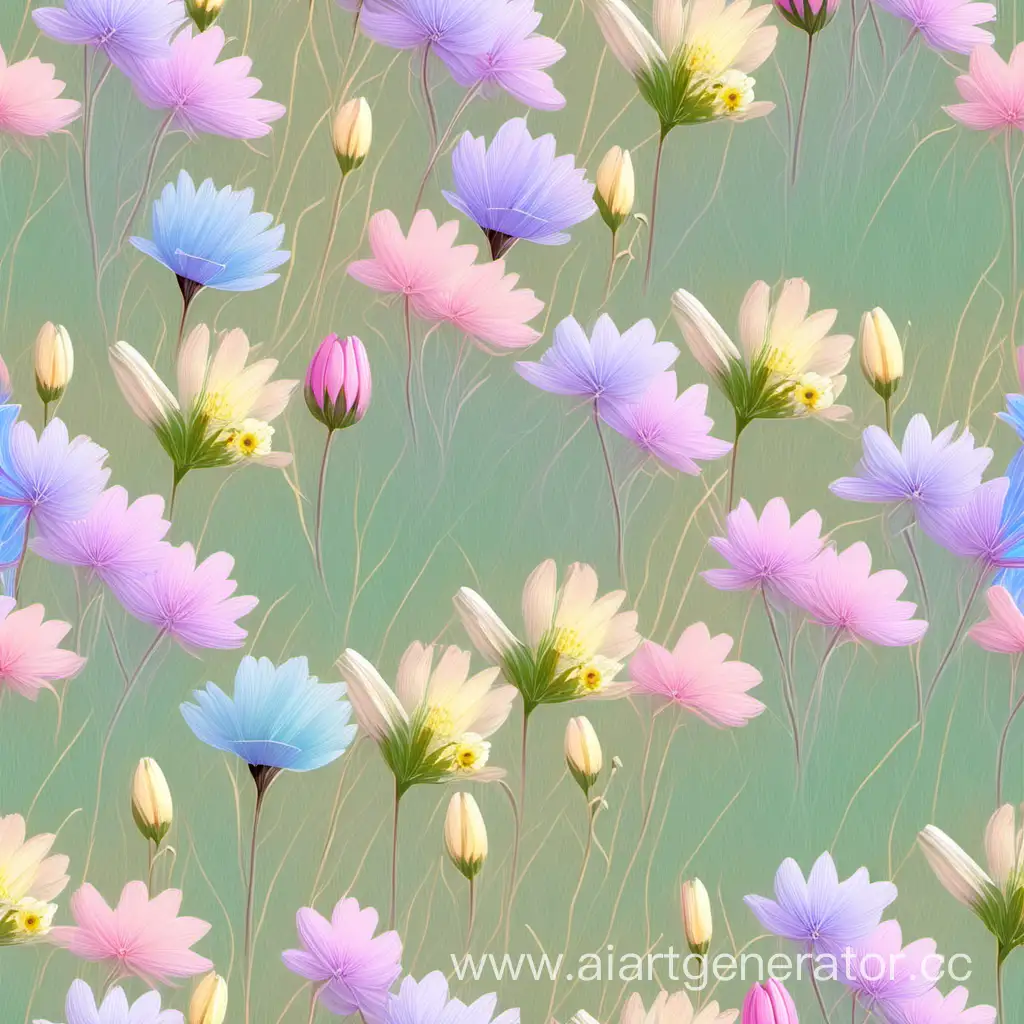 полевые цветы пастельных тонов весна с юбилеем