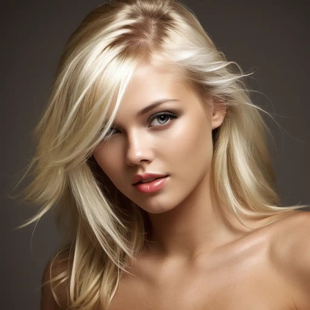 beautiful blonde model