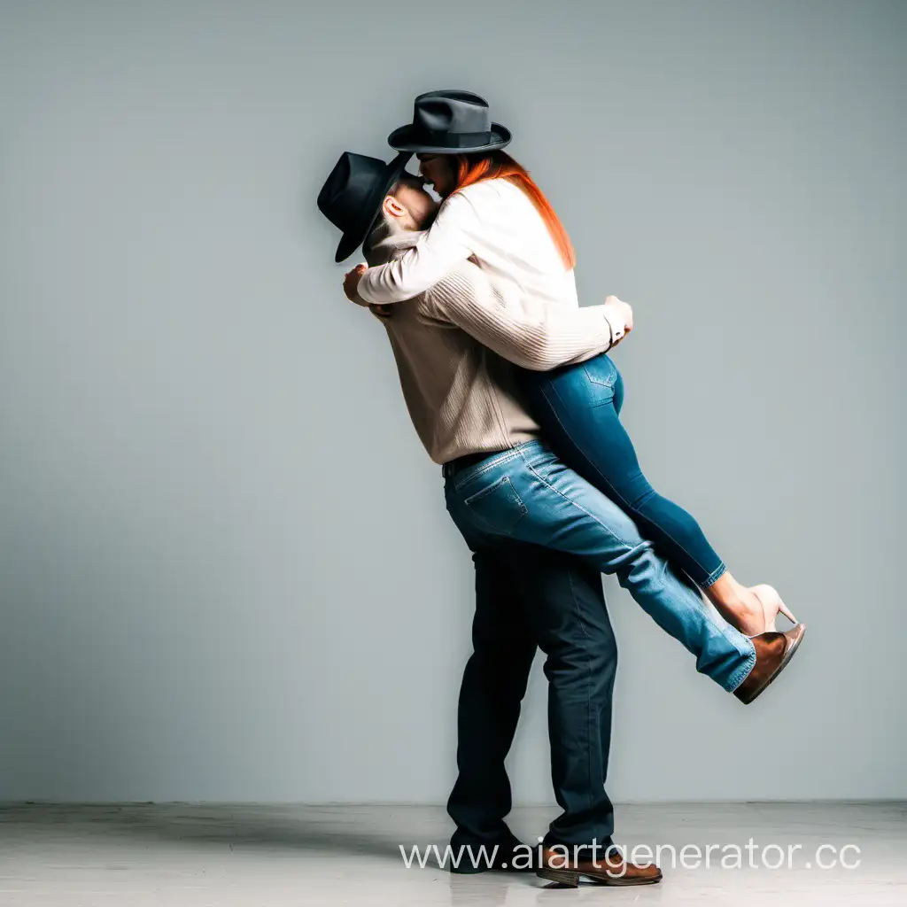 Romantic-Couple-Embracing-in-Stylish-Hat