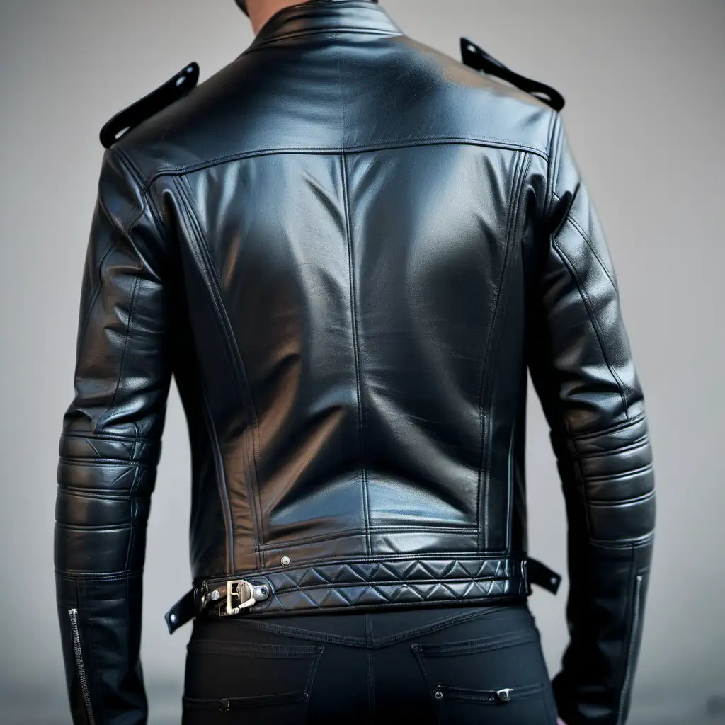 Tight biker leather