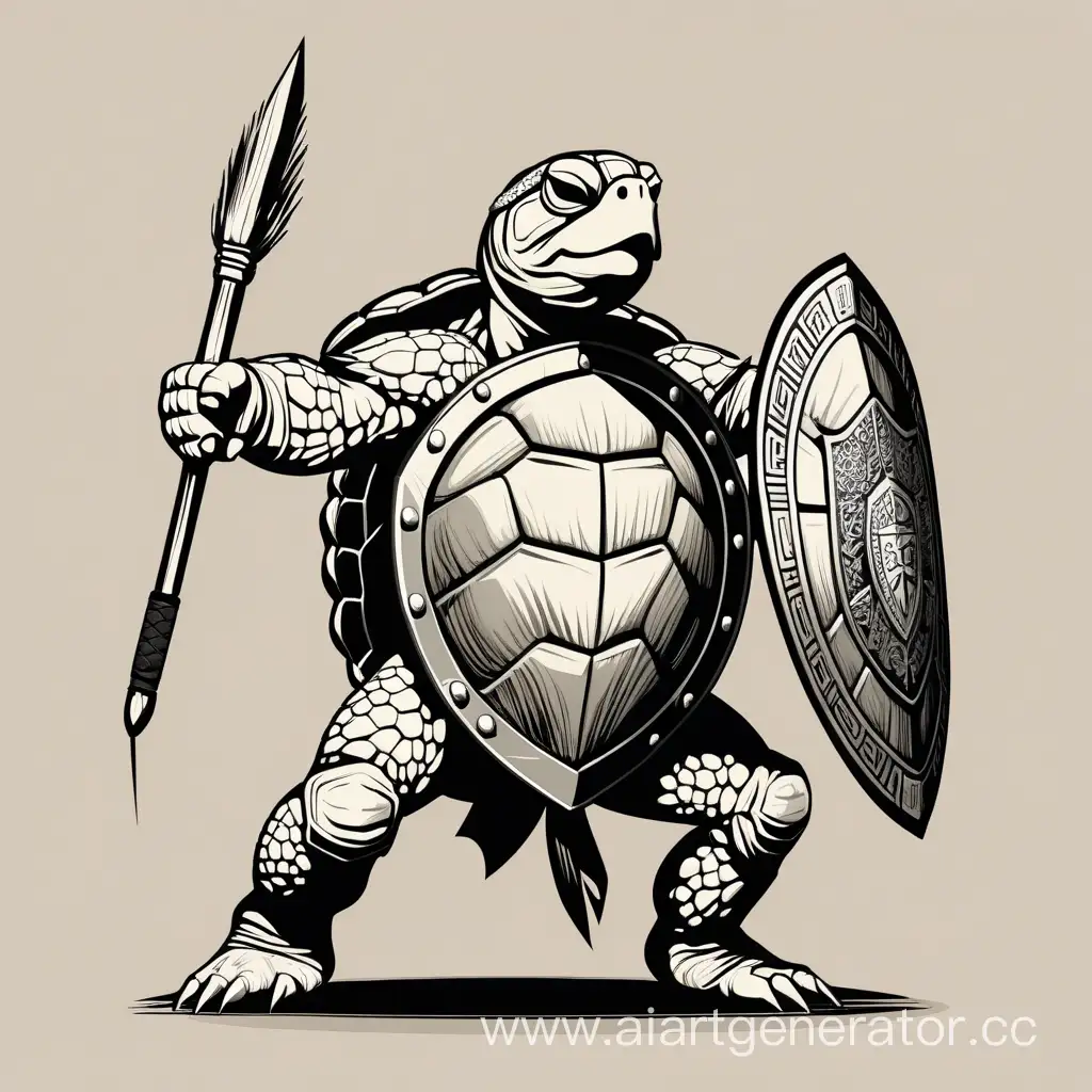 Turtle-Master-Martial-Arts-Defender-with-Shield-and-Spear