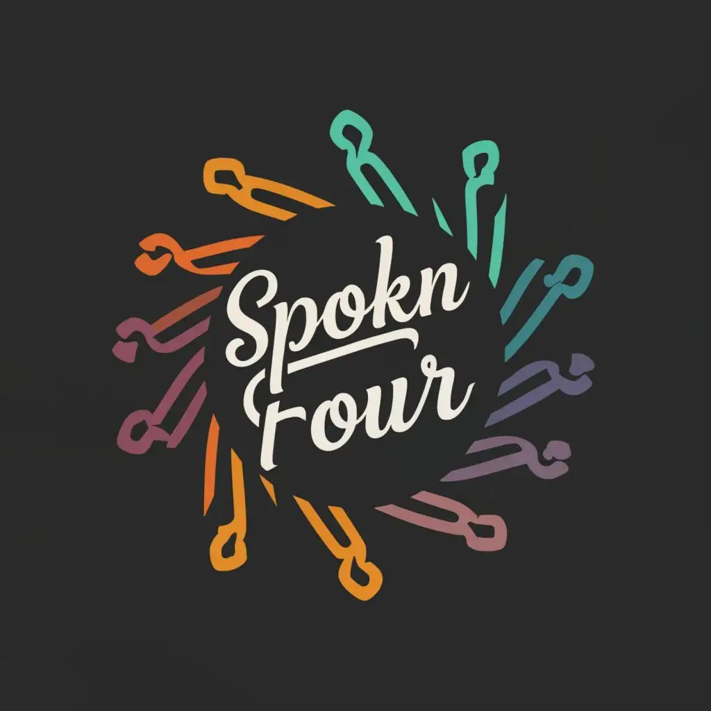 a logo design,with the text "Spoken Four", main symbol:Cycling team, be used in Sports Fitness industry