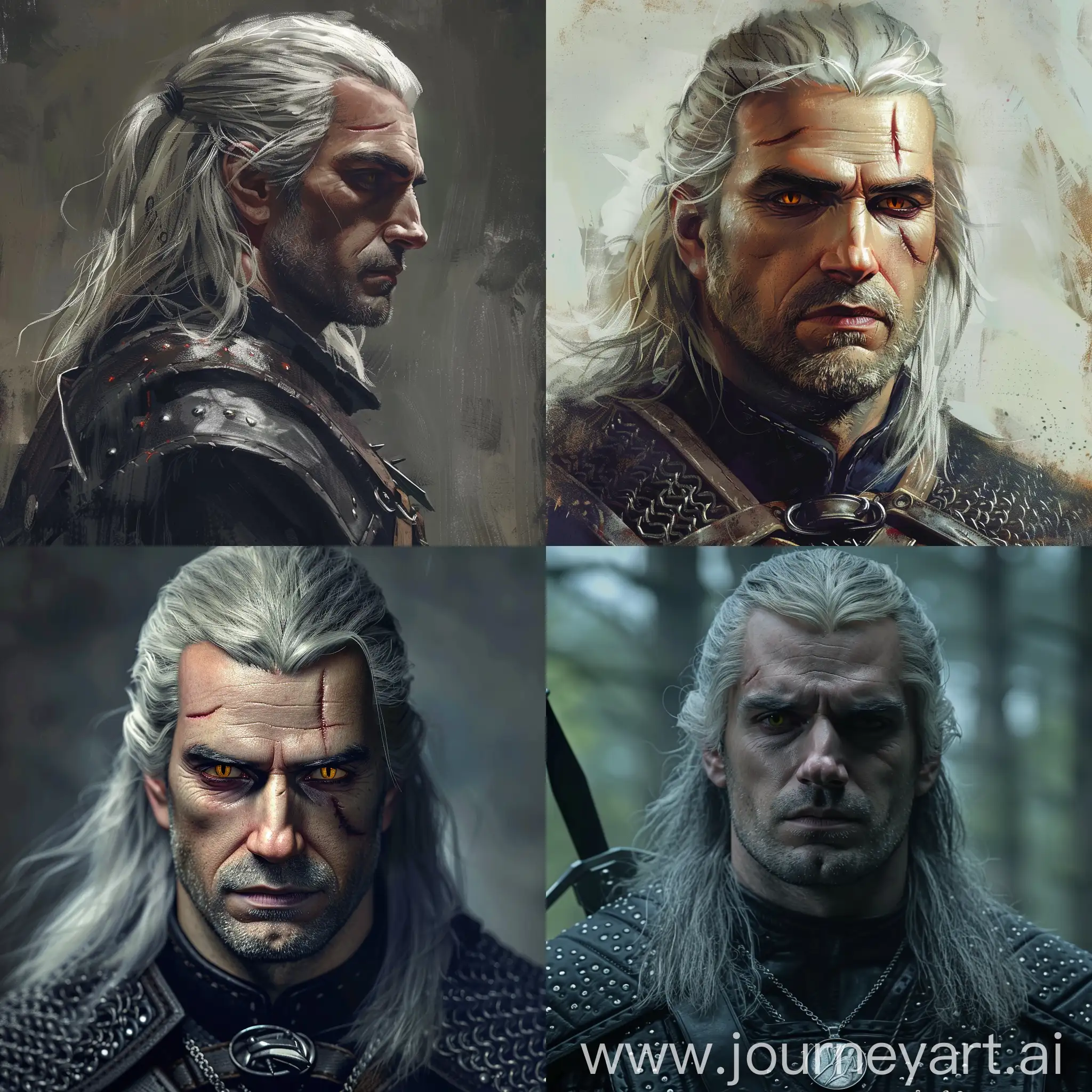 The-Witcher-Geralt-Portrait-in-a-Mystical-Forest