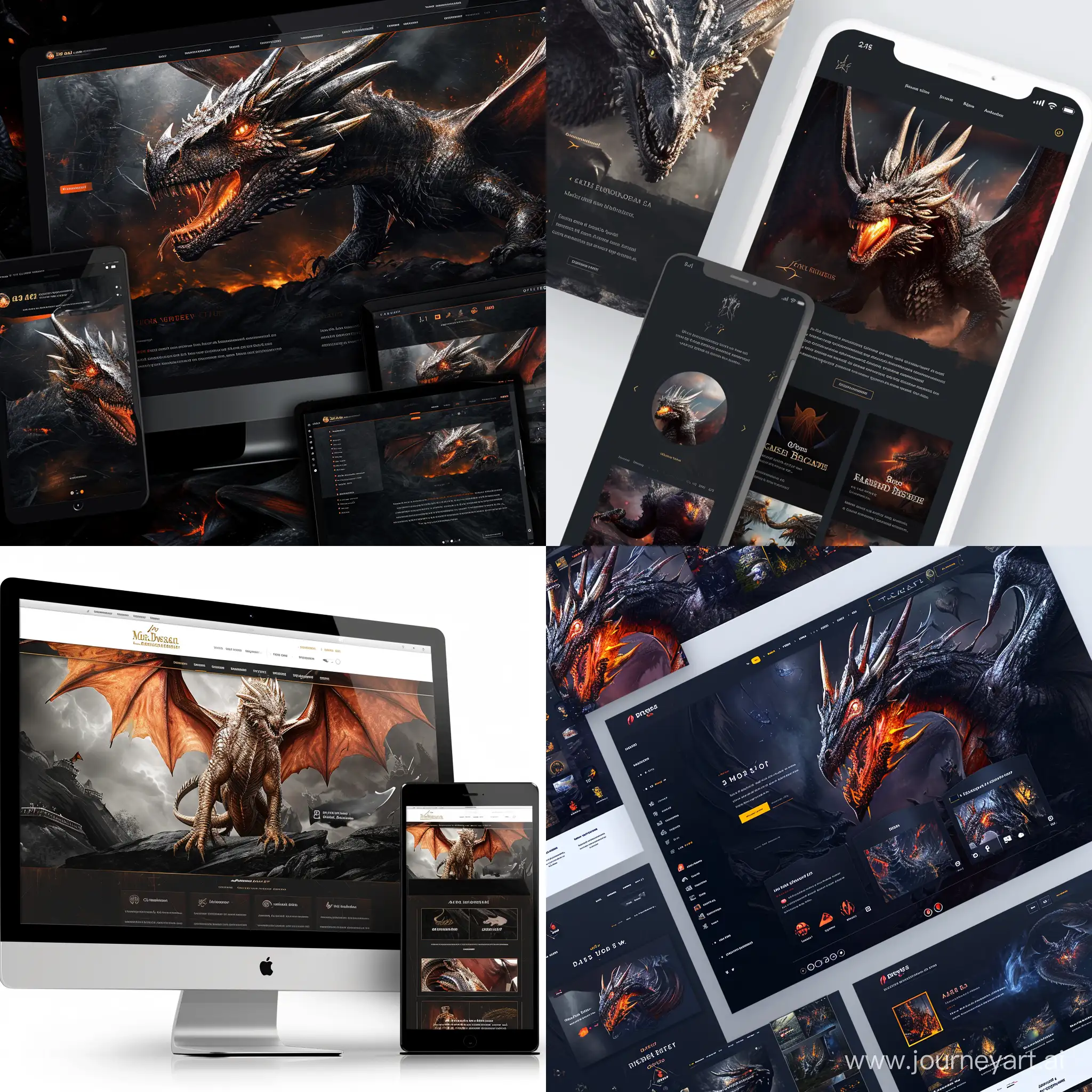 Dragon Website UI UX design