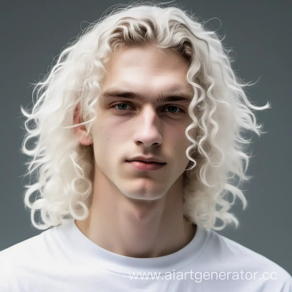 FairHaired-Curly-Guy-with-Elongated-Features-in-White-Attire