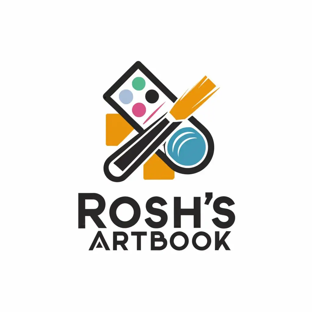 Logo-Design-for-Roshs-Artbook-Artistically-Crafted-Text-with-a-Clear-Background