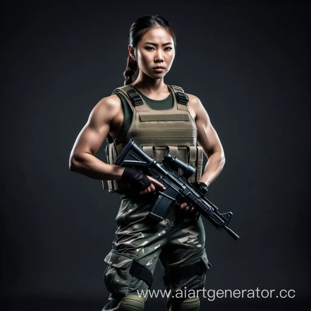 Strong-Asian-Female-Soldier-in-Tactical-Jumpsuit-with-Bulletproof-Vest