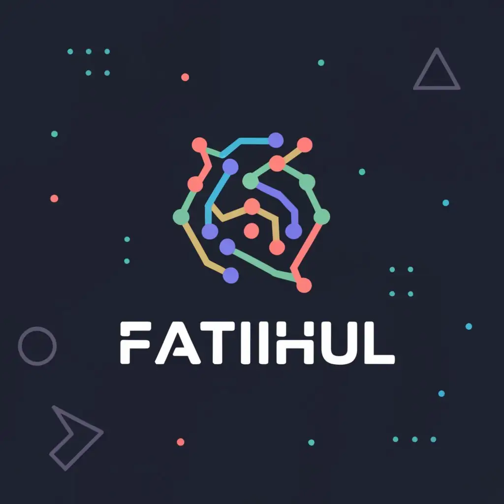 a logo design,with the text "FATIHUL", main symbol:ABSTRACT SHAPES,Moderate,be used in Technology industry,clear background