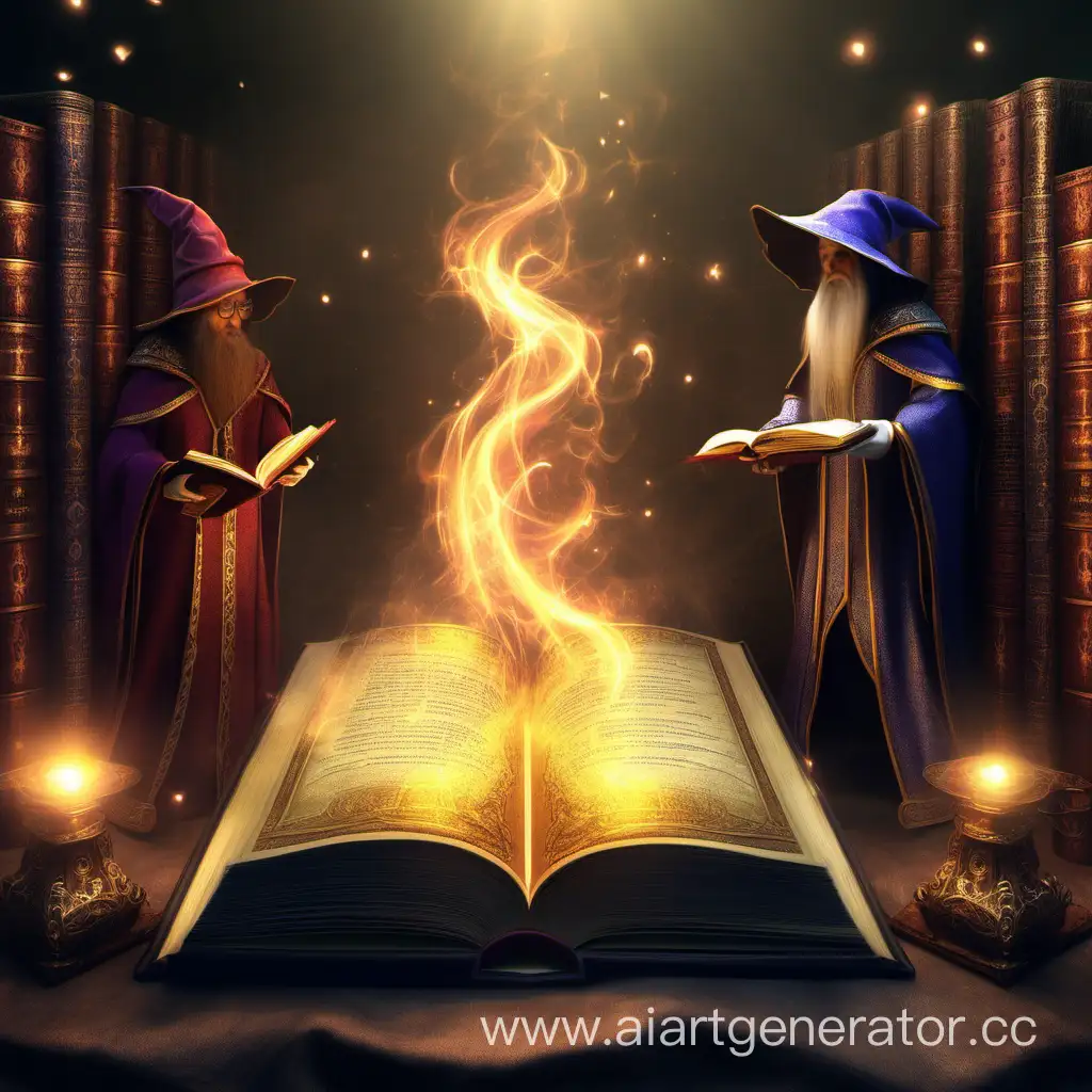 В неком волшебном королевстве волшебники познают магию через специальные волшебные книги. В мире осталось всего 2 волшебные книги, они абсолютно идентичны и обе находятся у короля