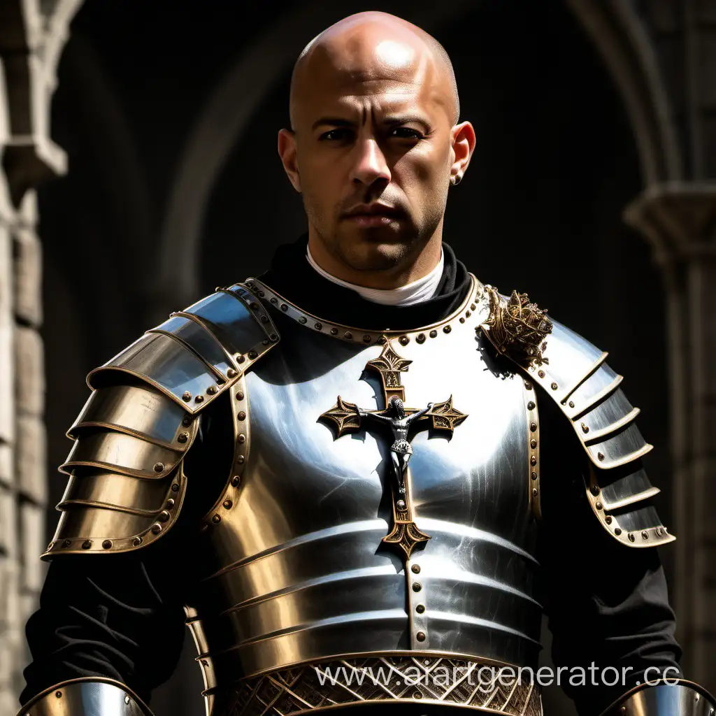 Dominic-Toretto-in-Fantasy-Medieval-Priest-Scaled-Armor