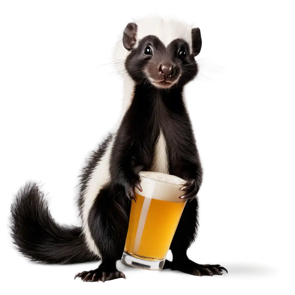 Drunk-Skunk-Holding-Beer-PNG-Image-Enhancing-Online-Presence-with-Creative-Art