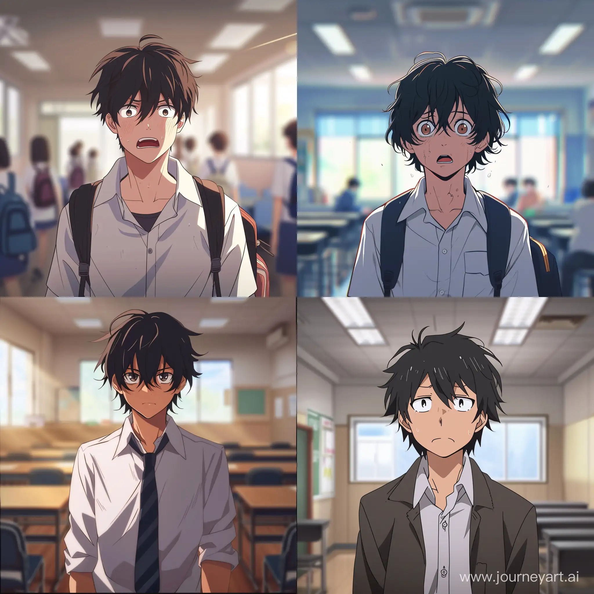 Anime-Guy-Experiencing-School-Disorientation