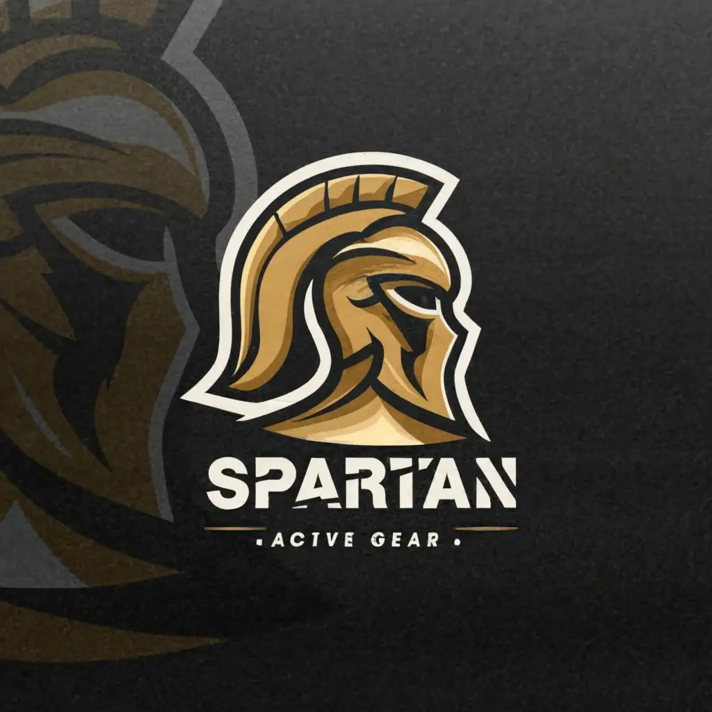 a logo design,with the text "Spartan Active Gear", main symbol:spartan fitness,Minimalistic,be used in Sports Fitness industry,clear background