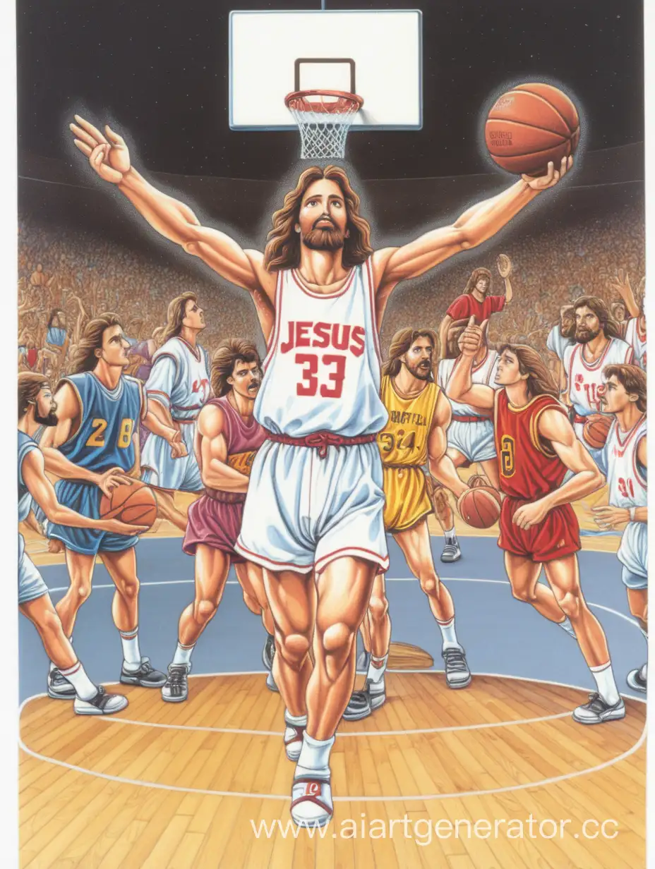 Vintage-Jesus-Basketball-Game-in-1990