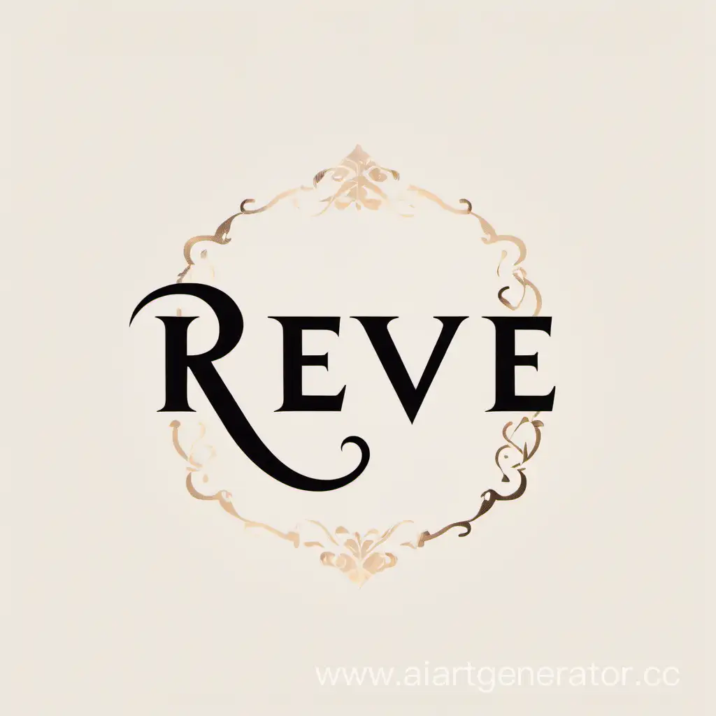 luxury clothing brand called (RÊVE) logo