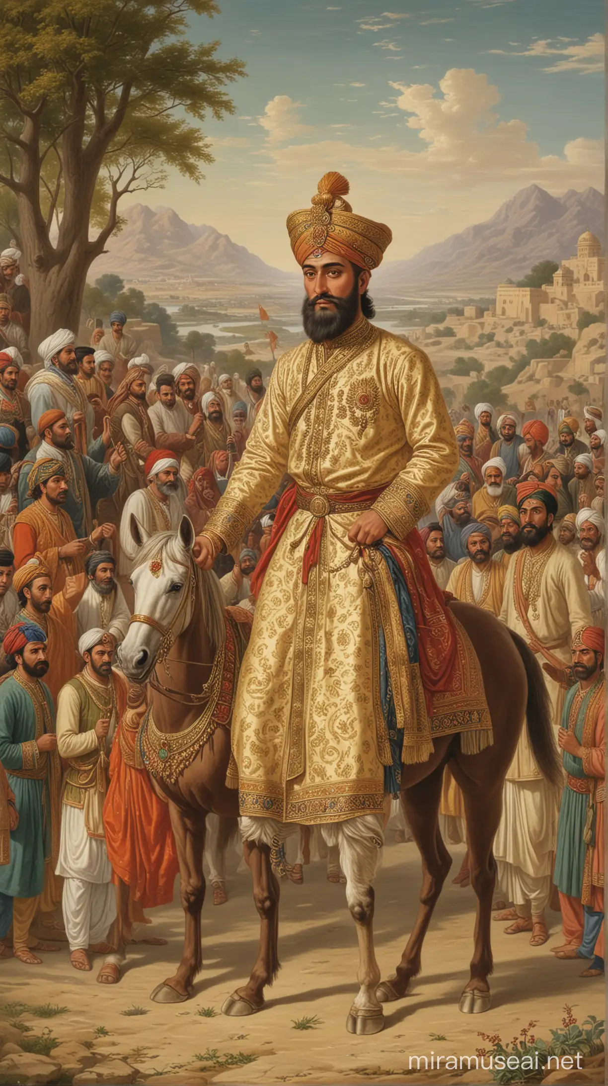 Babur Dynasty 1857 Royal Court Amidst Cultural Splendor